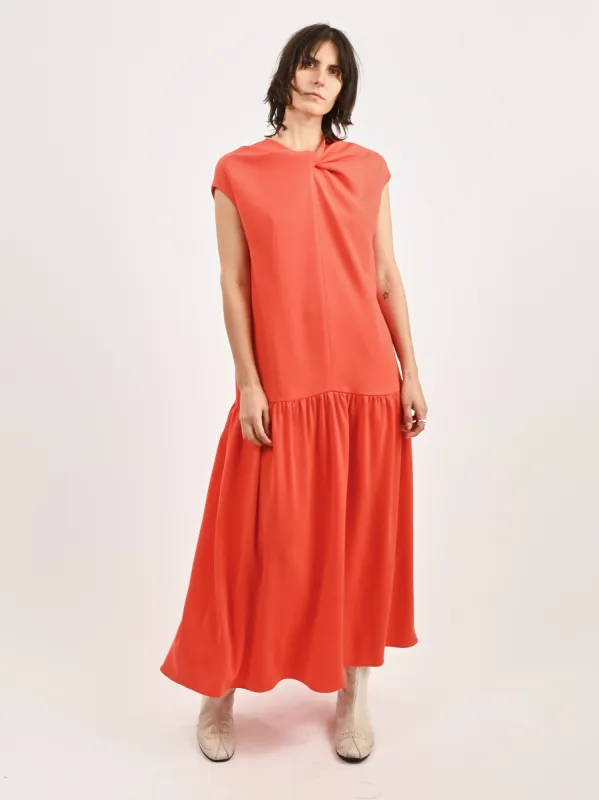 Poppy Twist Front Maxi Dress made by Frances May Houseline