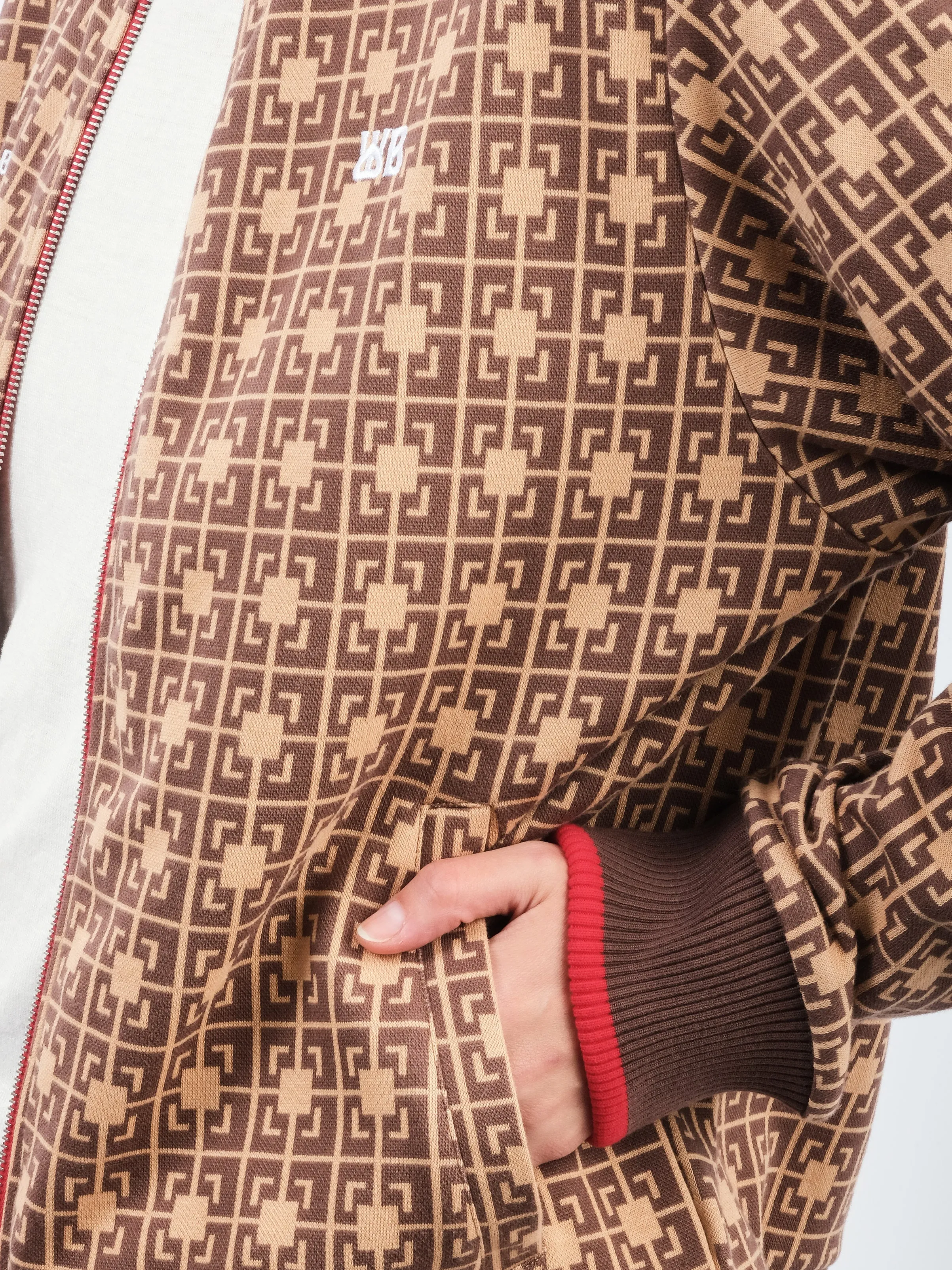 Orange/Brown Power Track Top sold by Frances May Houseline product image thumbnail 4