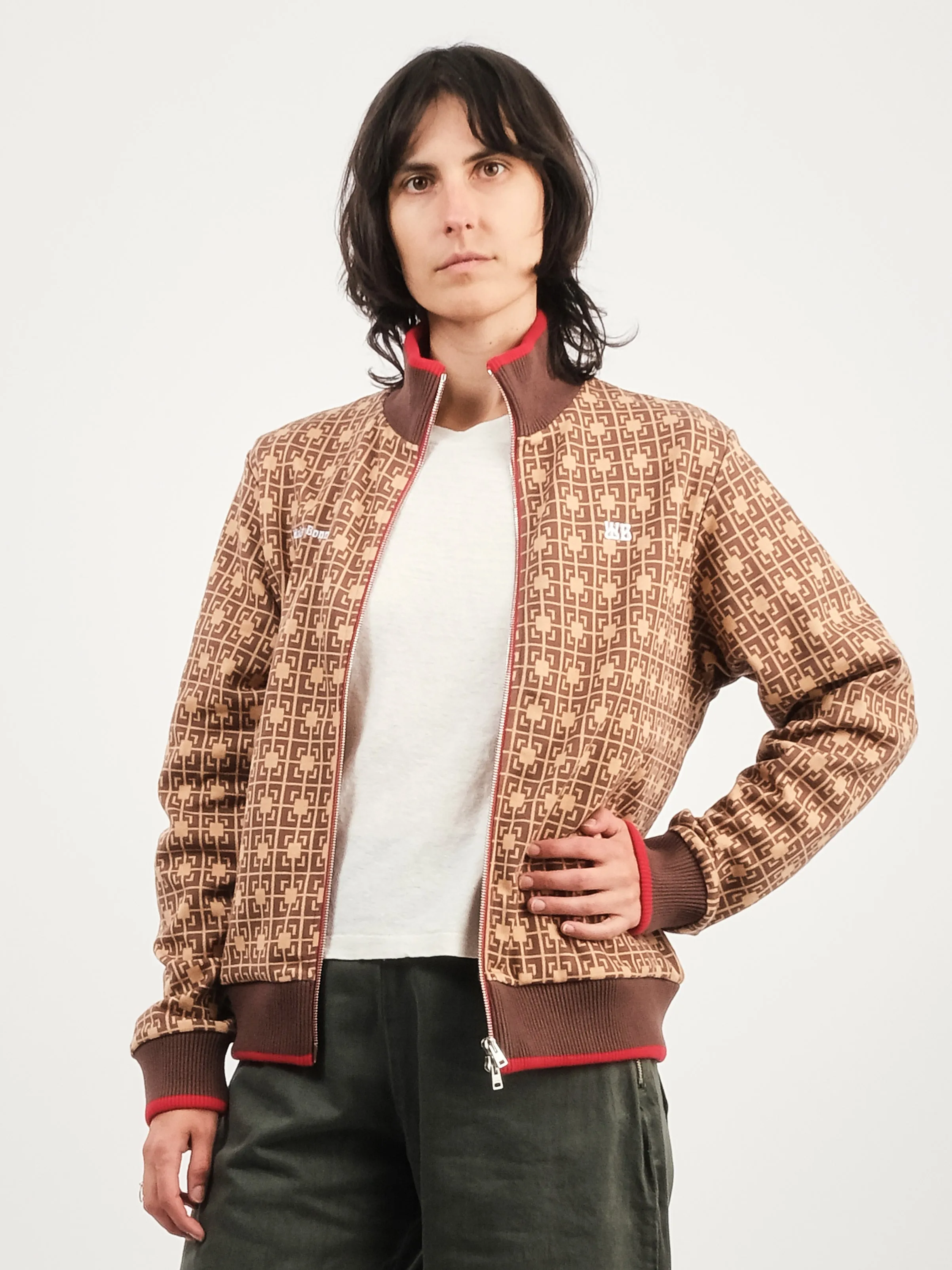 Orange/Brown Power Track Top sold by Frances May Houseline product image thumbnail 2