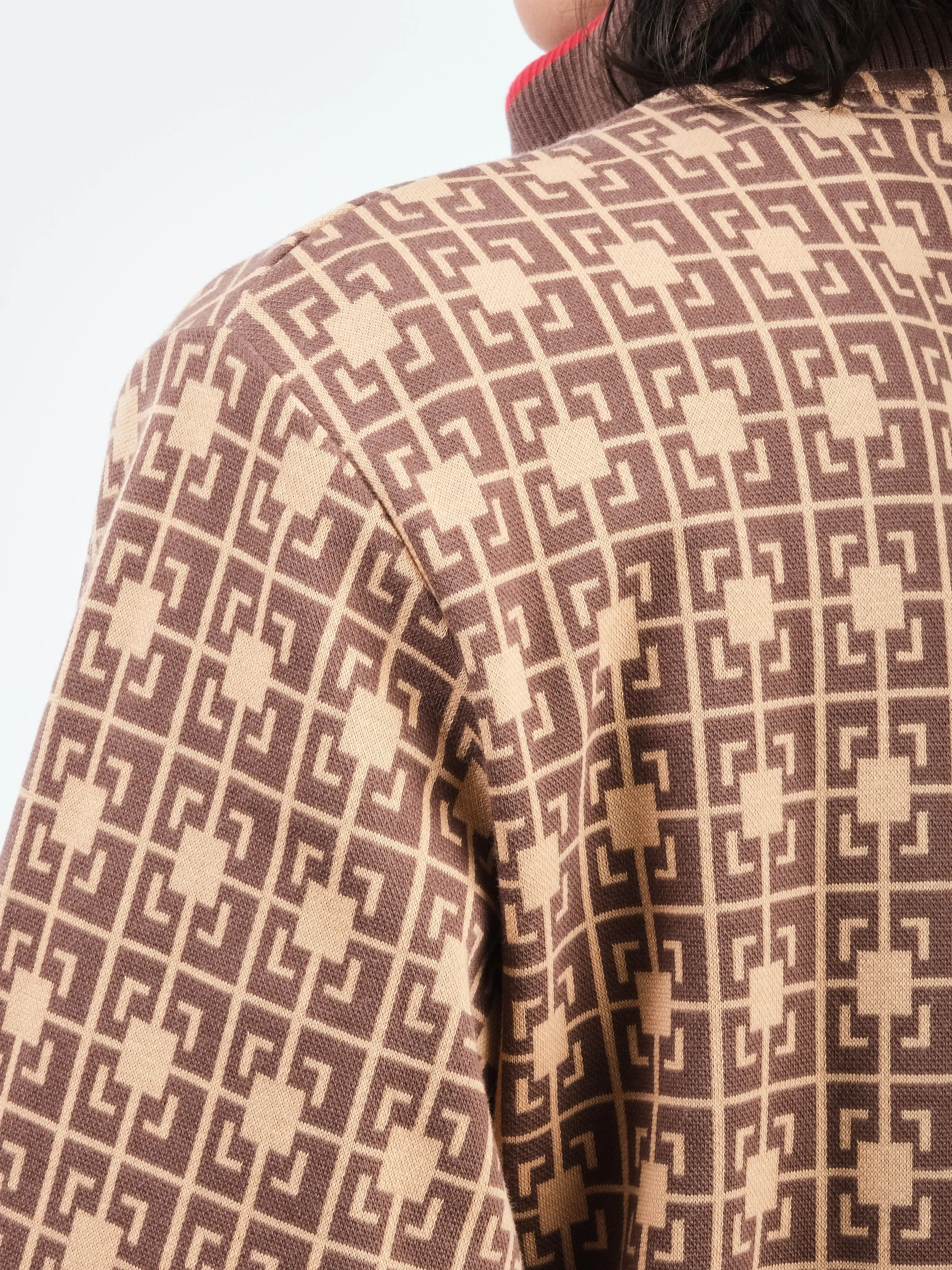 Orange/Brown Power Track Top sold by Frances May Houseline product image thumbnail 5