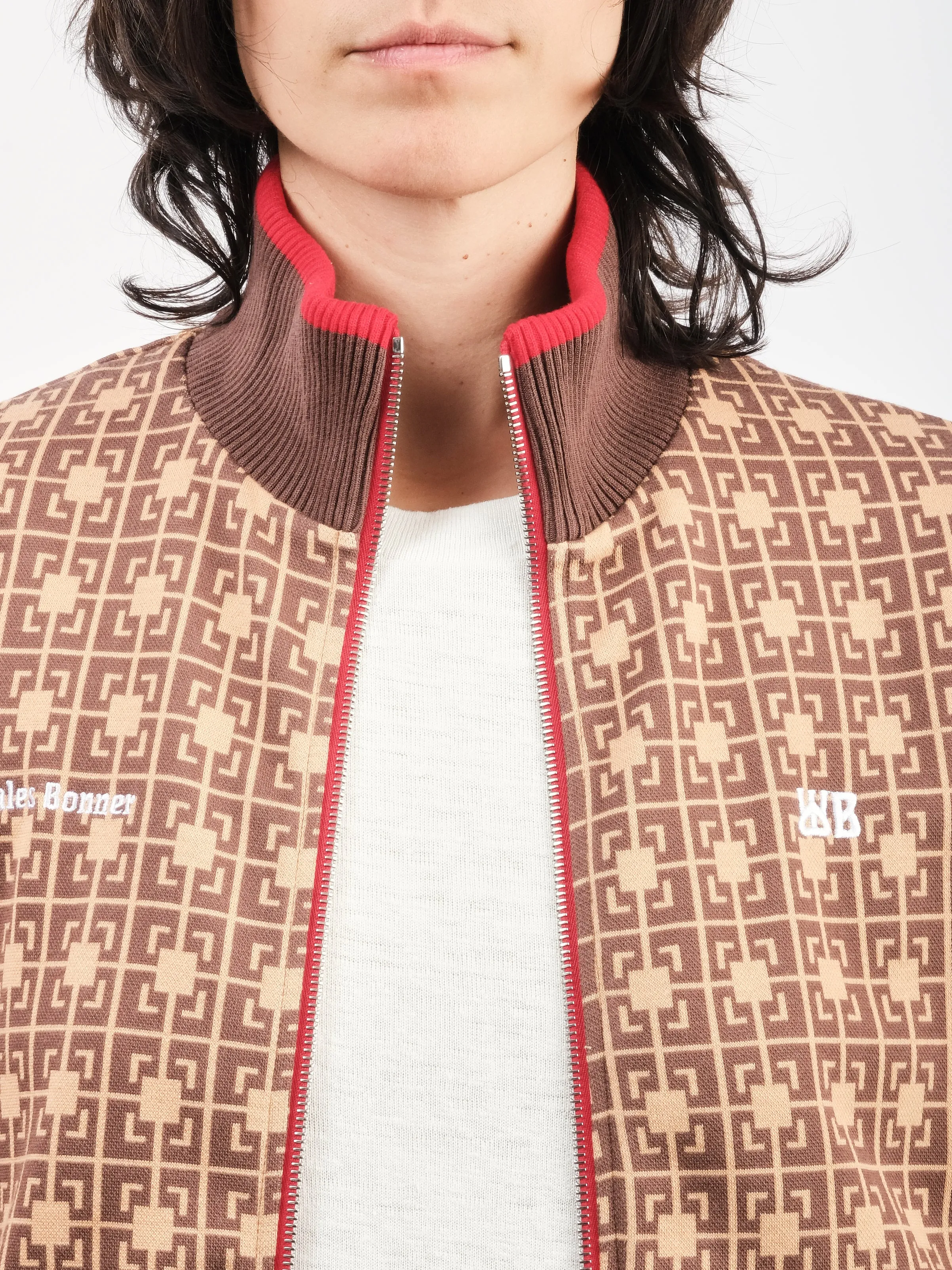 Orange/Brown Power Track Top sold by Frances May Houseline product image thumbnail 3