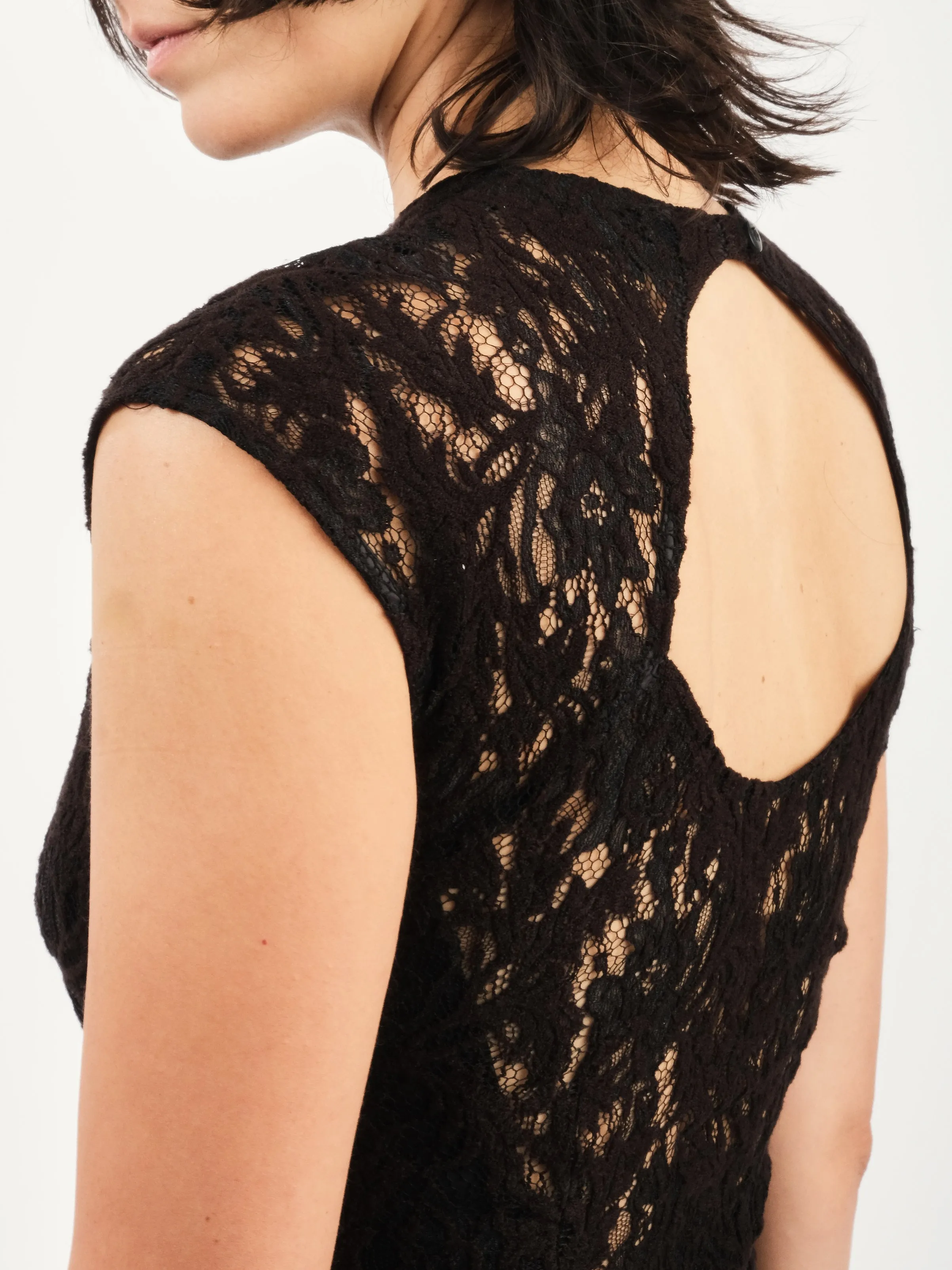 Black Lace Erika Dress sold by Frances May Houseline product image thumbnail 5