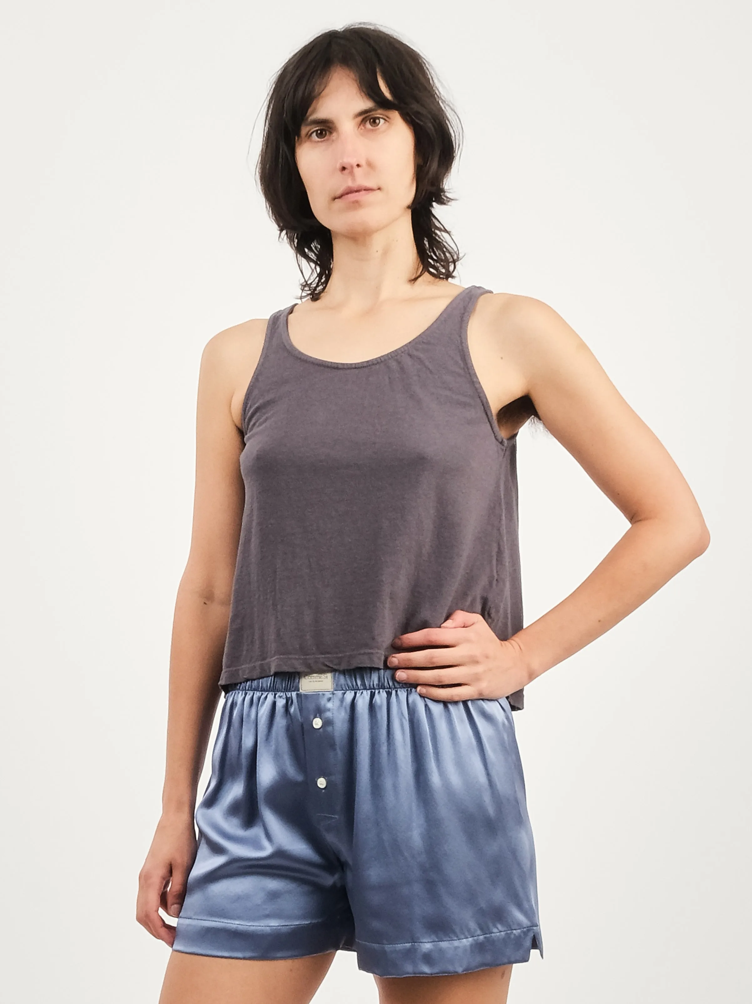 Diesel Grey Cropped Tank sold by Frances May Houseline product image thumbnail 2