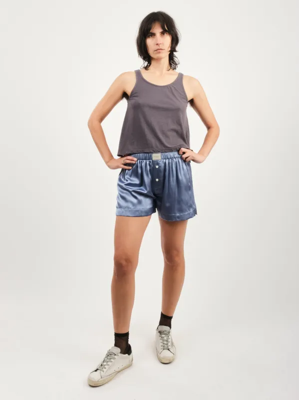 Diesel Grey Cropped Tank made by Jungmaven