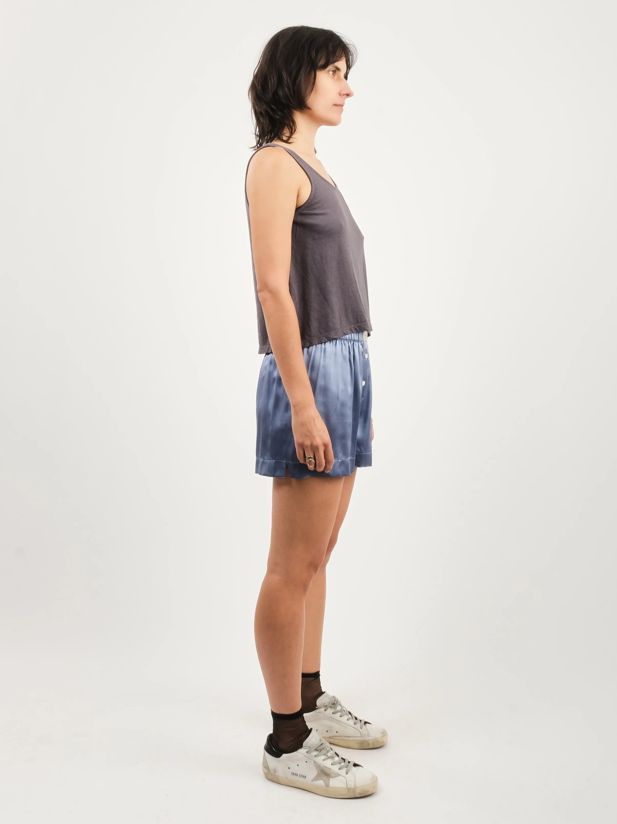 Diesel Grey Cropped Tank sold by Frances May Houseline product image thumbnail 5