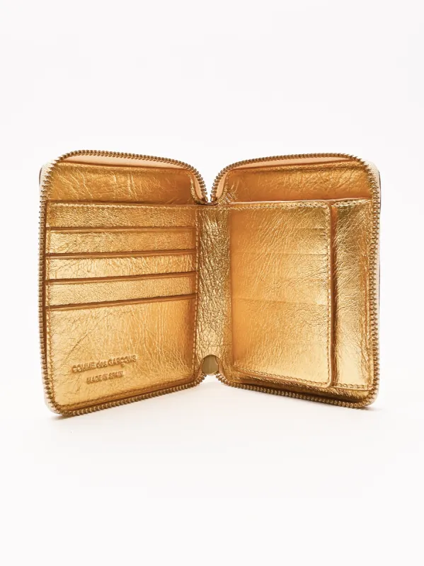 Gold Zip Around Wallet sold by Frances May Houseline