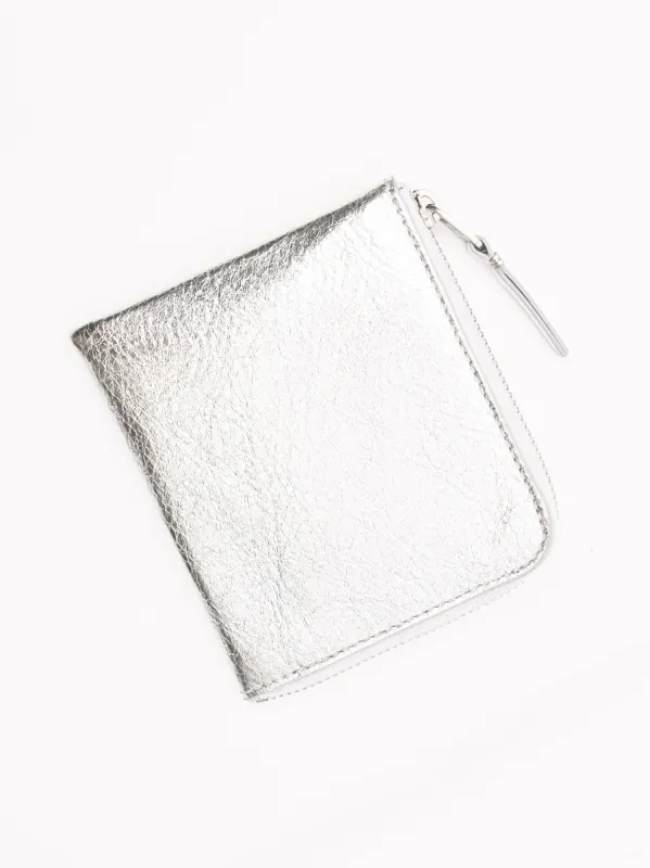 Silver Half Zip Wallet sold by Frances May Houseline