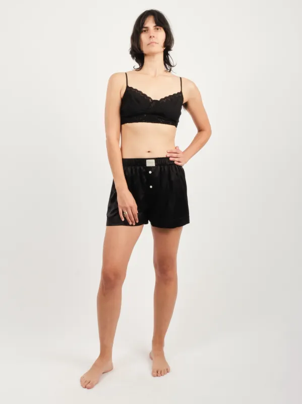 Black La Boxer Classica Silk made by Comme Si