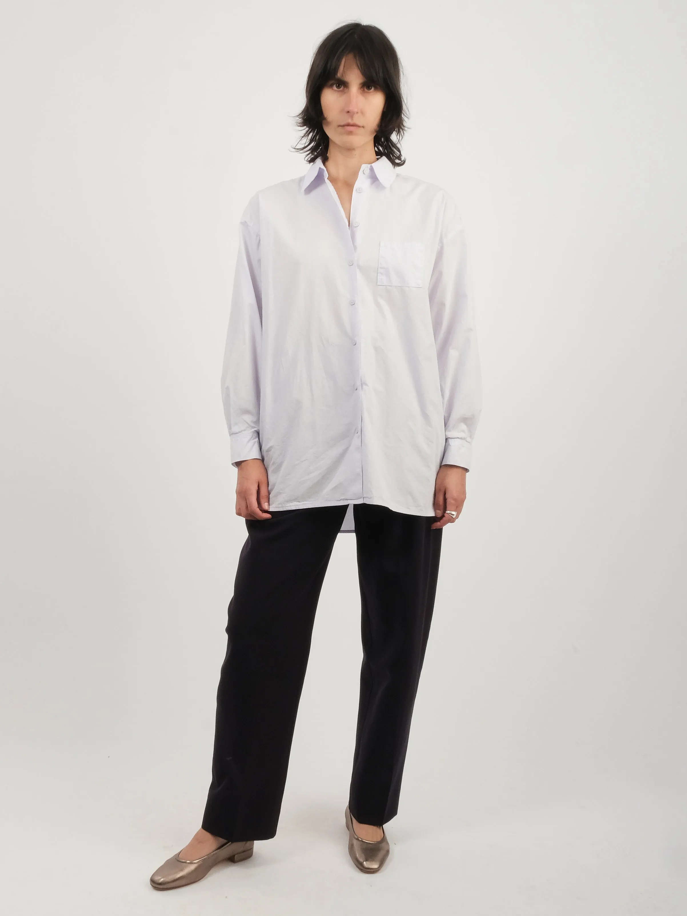 Lilac Haze Painter Shirt sold by Frances May Houseline