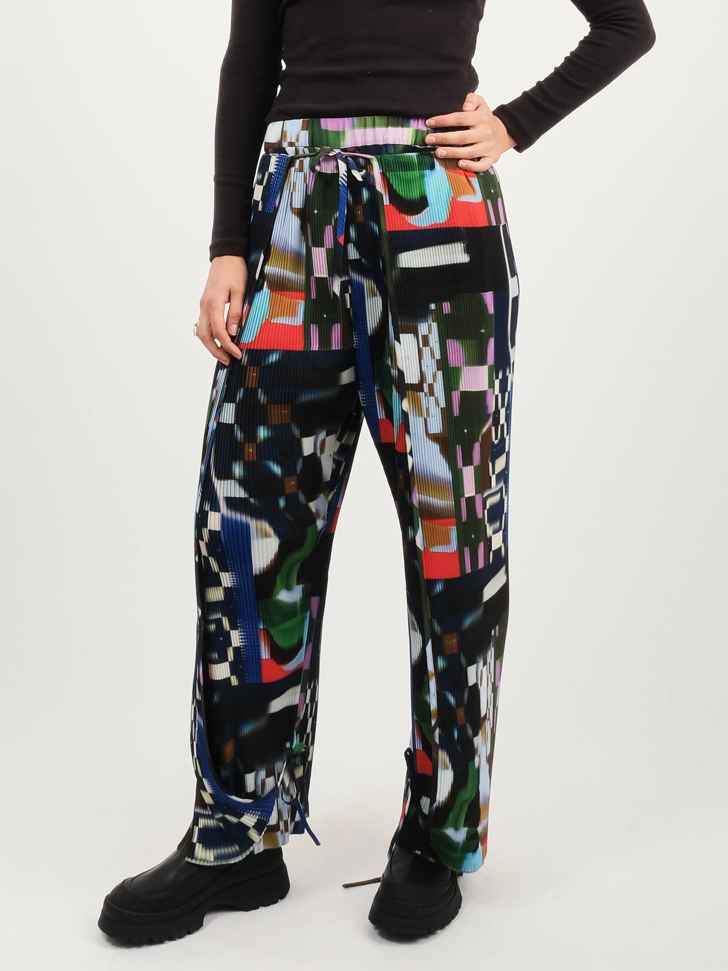 Kaleidoscope Tetris Knight Plisse Pants sold by Frances May Houseline product image thumbnail 2