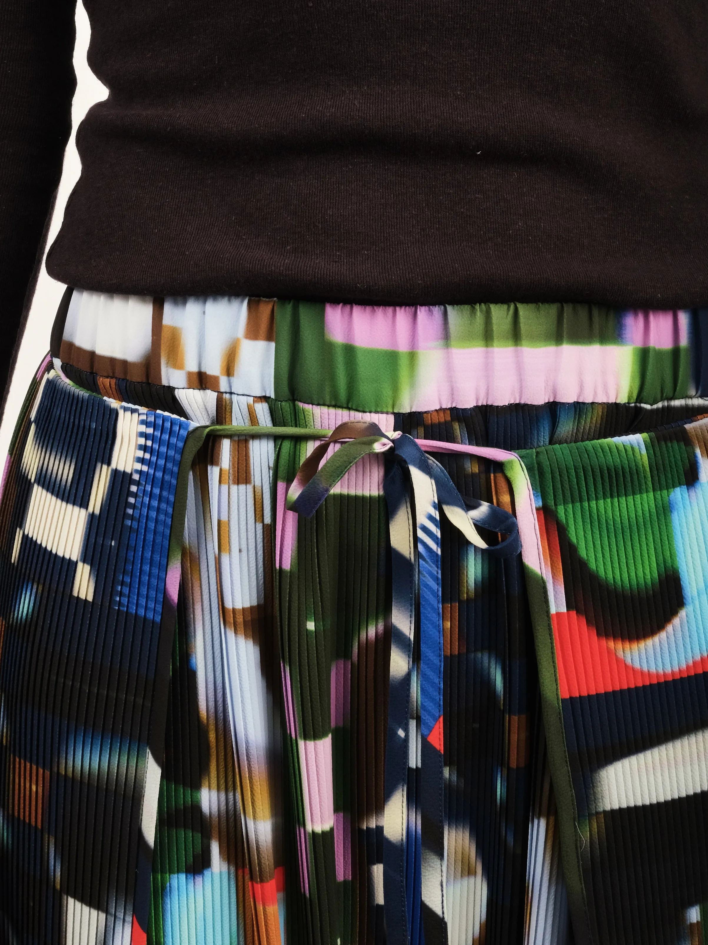 Kaleidoscope Tetris Knight Plisse Pants sold by Frances May Houseline product image thumbnail 3