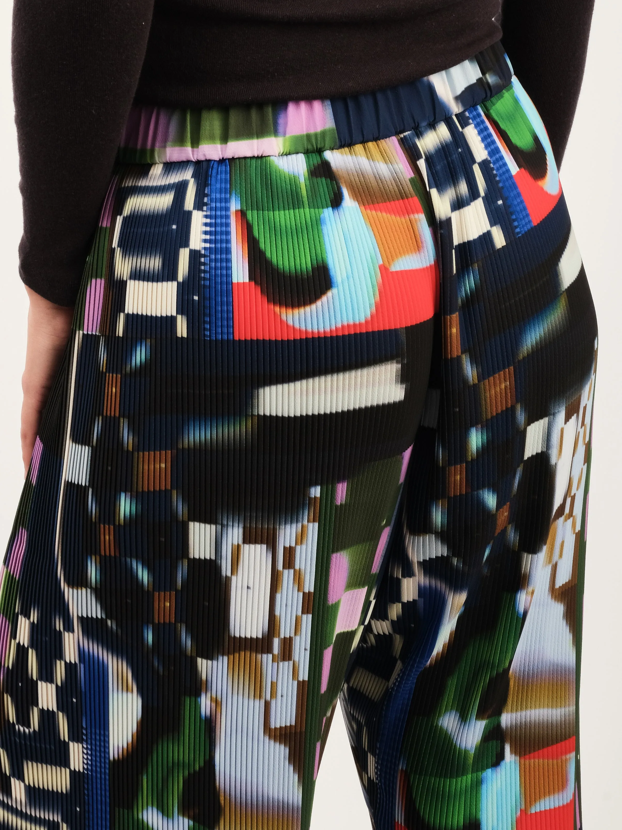 Kaleidoscope Tetris Knight Plisse Pants sold by Frances May Houseline product image thumbnail 5