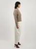 Oatmeal Molve Cable Knit Crew Neck sold by Frances May Houseline