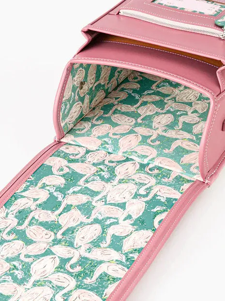 Peach X Rest On Lake Randoseru Cowhide Hybrid Backpack sold by Frances May Houseline product image thumbnail 5