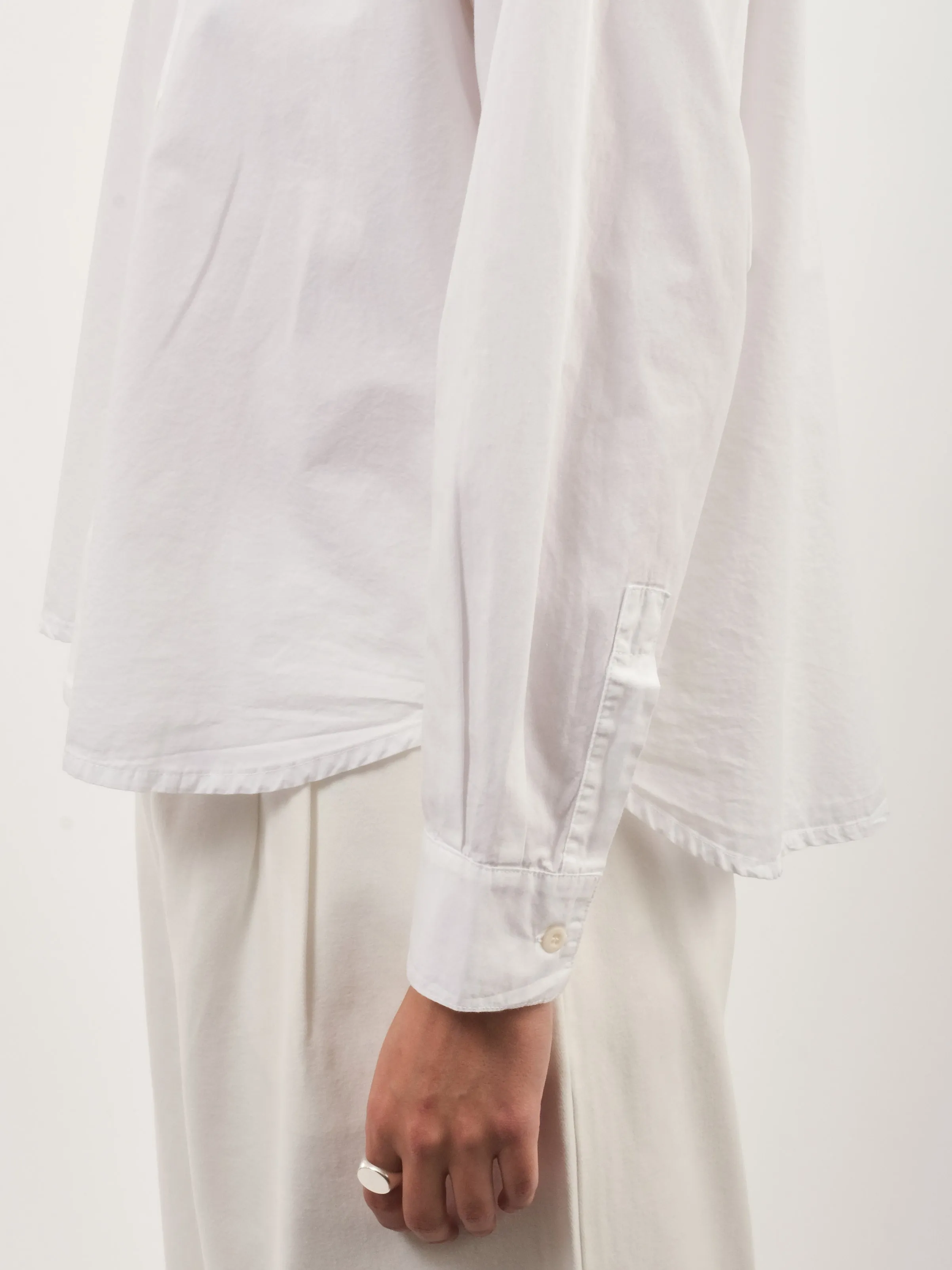 White Egitto Camicia Eolia sold by Frances May Houseline product image thumbnail 5