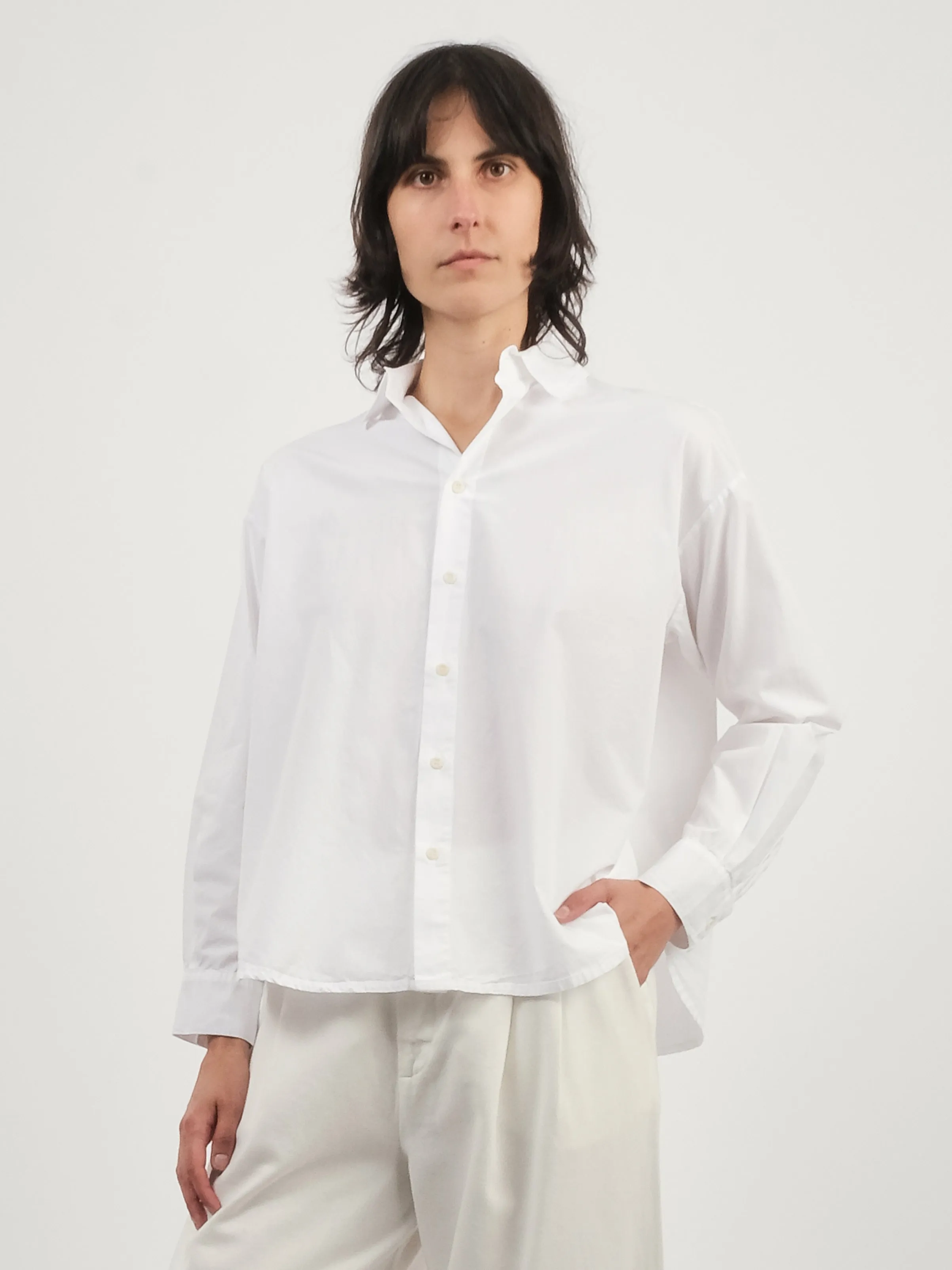 White Egitto Camicia Eolia sold by Frances May Houseline product image thumbnail 2