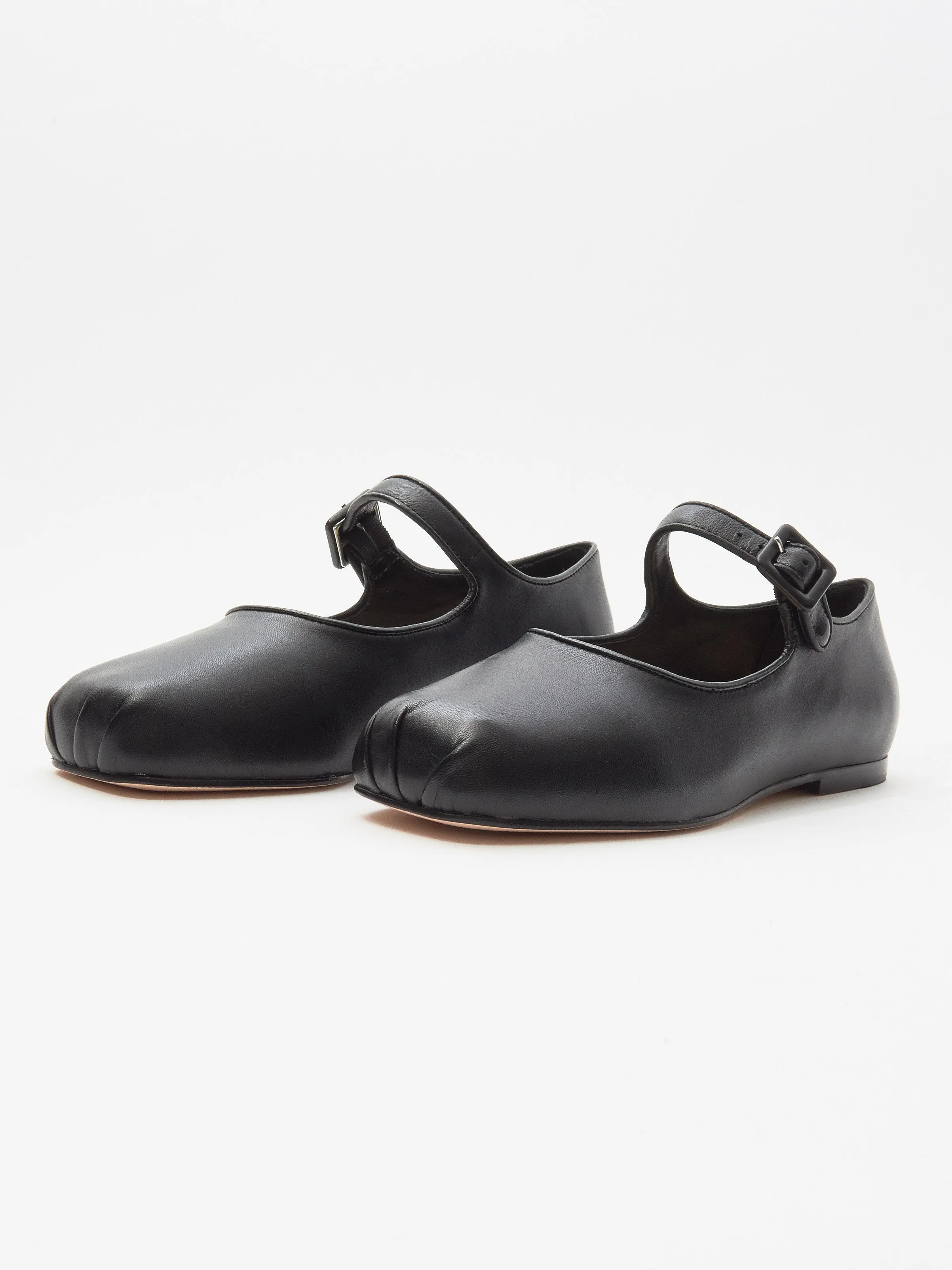 Black Leather Mary Jane Pointe sold by Frances May Houseline product image thumbnail 2