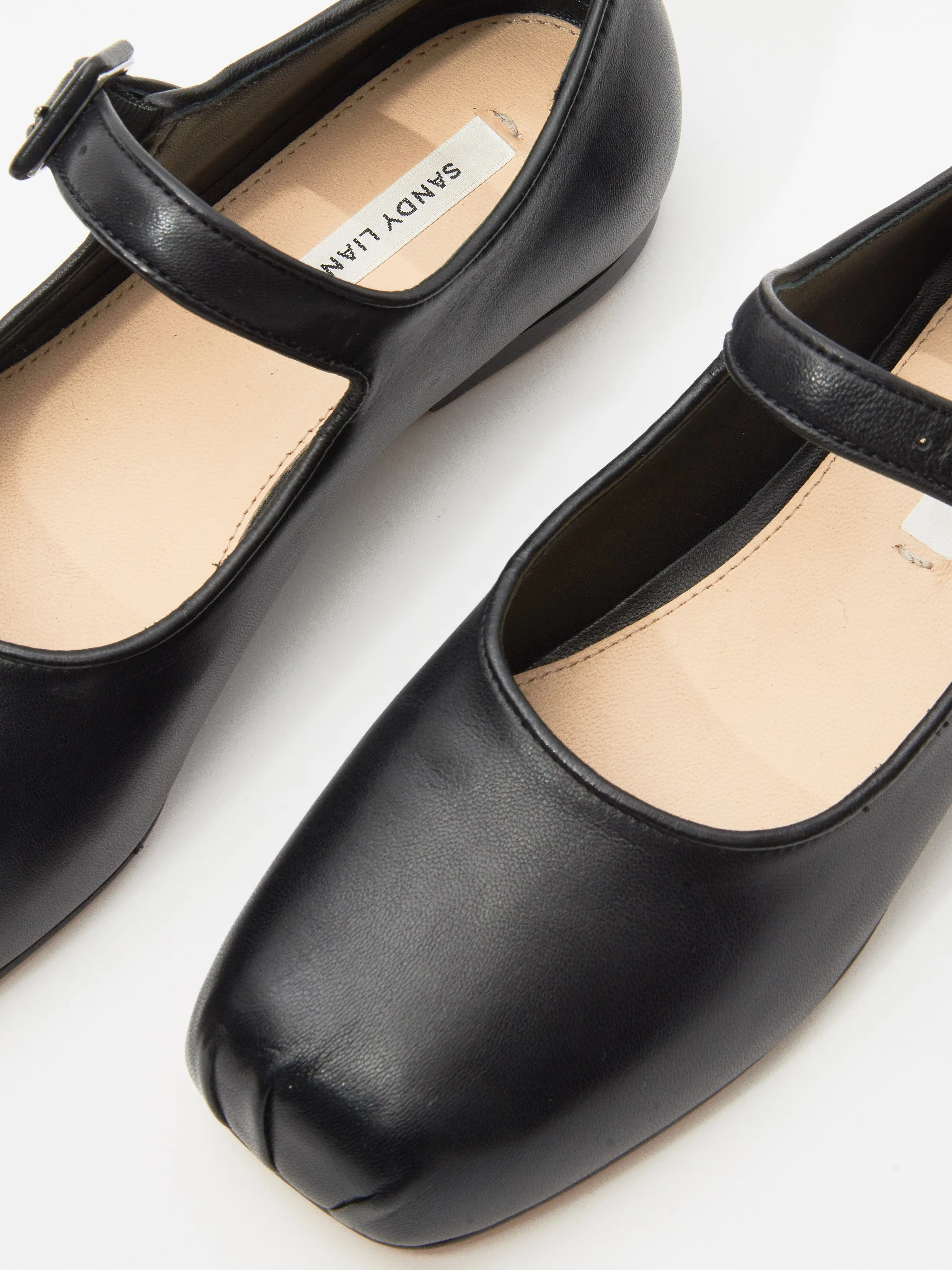 Black Leather Mary Jane Pointe sold by Frances May Houseline product image thumbnail 3