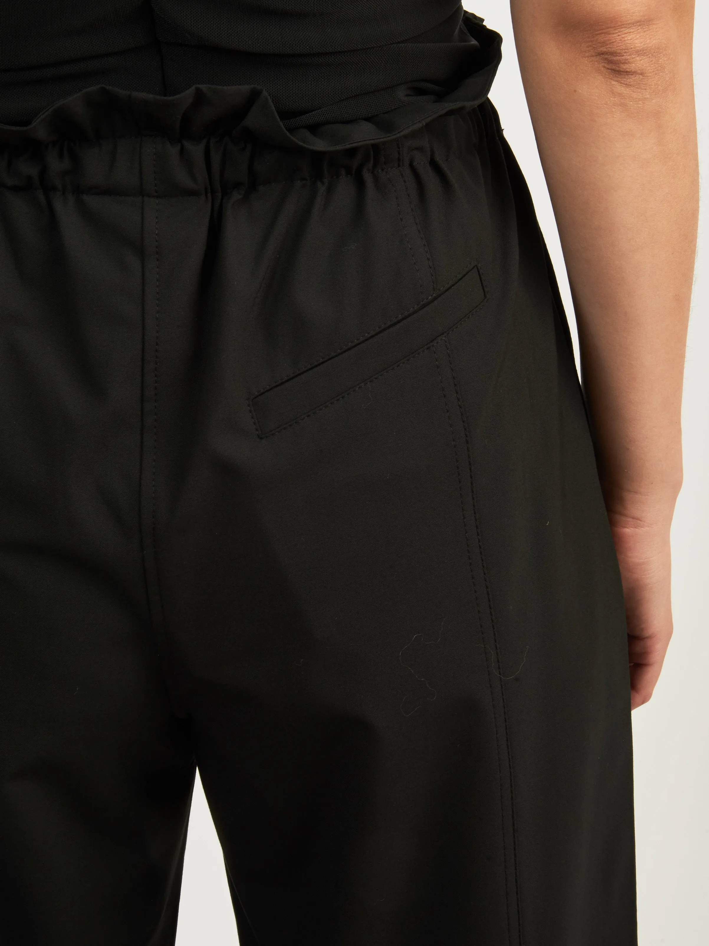 Black Drapey Melange Elasticated Waist Pants sold by Frances May Houseline product image thumbnail 4