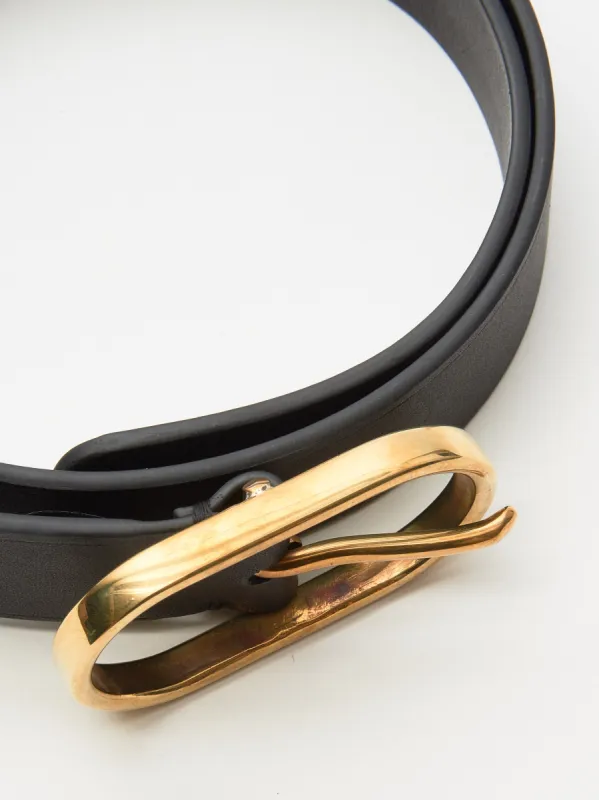 Black Thick Cliff Belt made by Rachel Comey