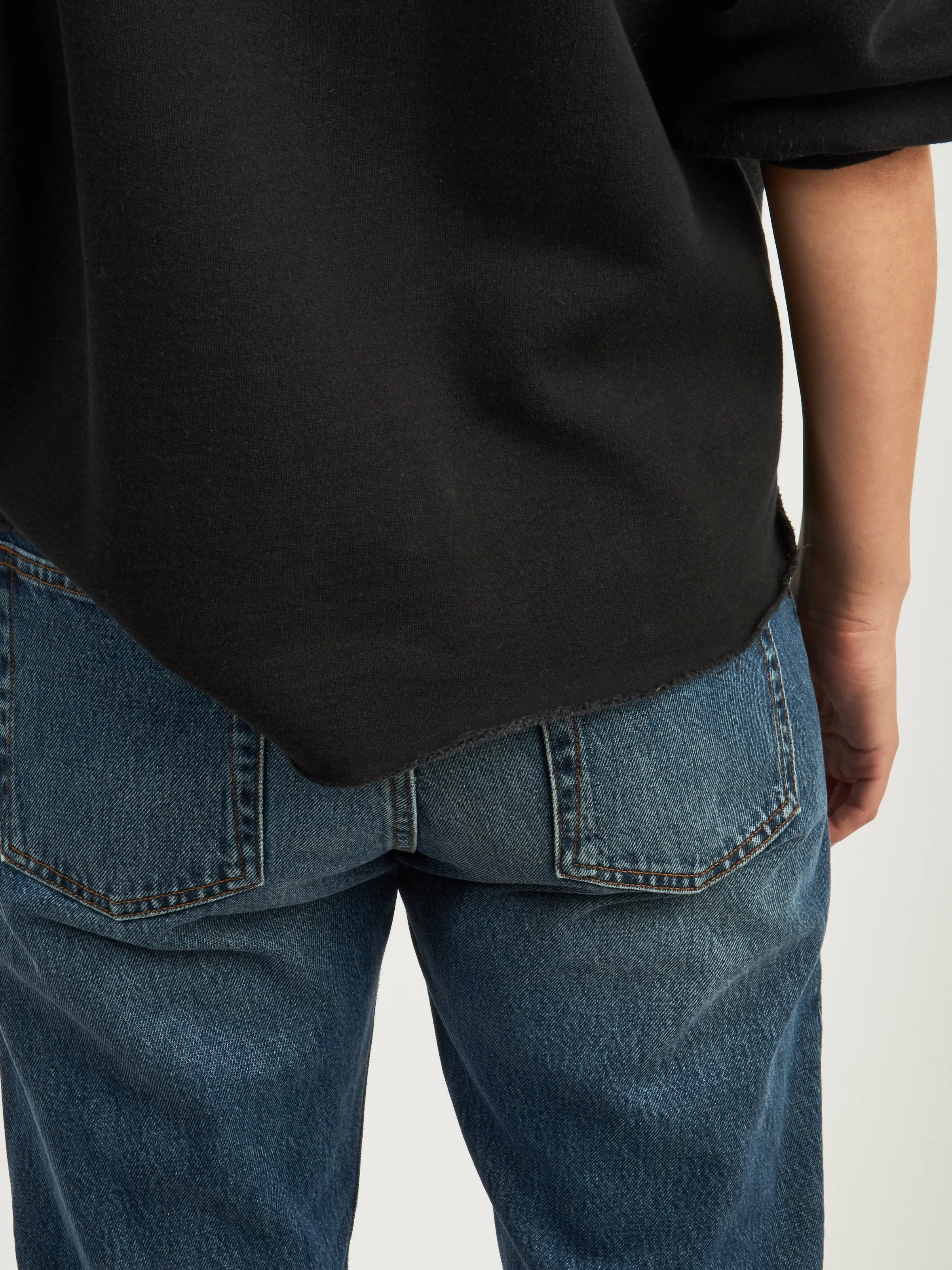 Washed Blue Twisted Seam Denim sold by Frances May Houseline product image thumbnail 5