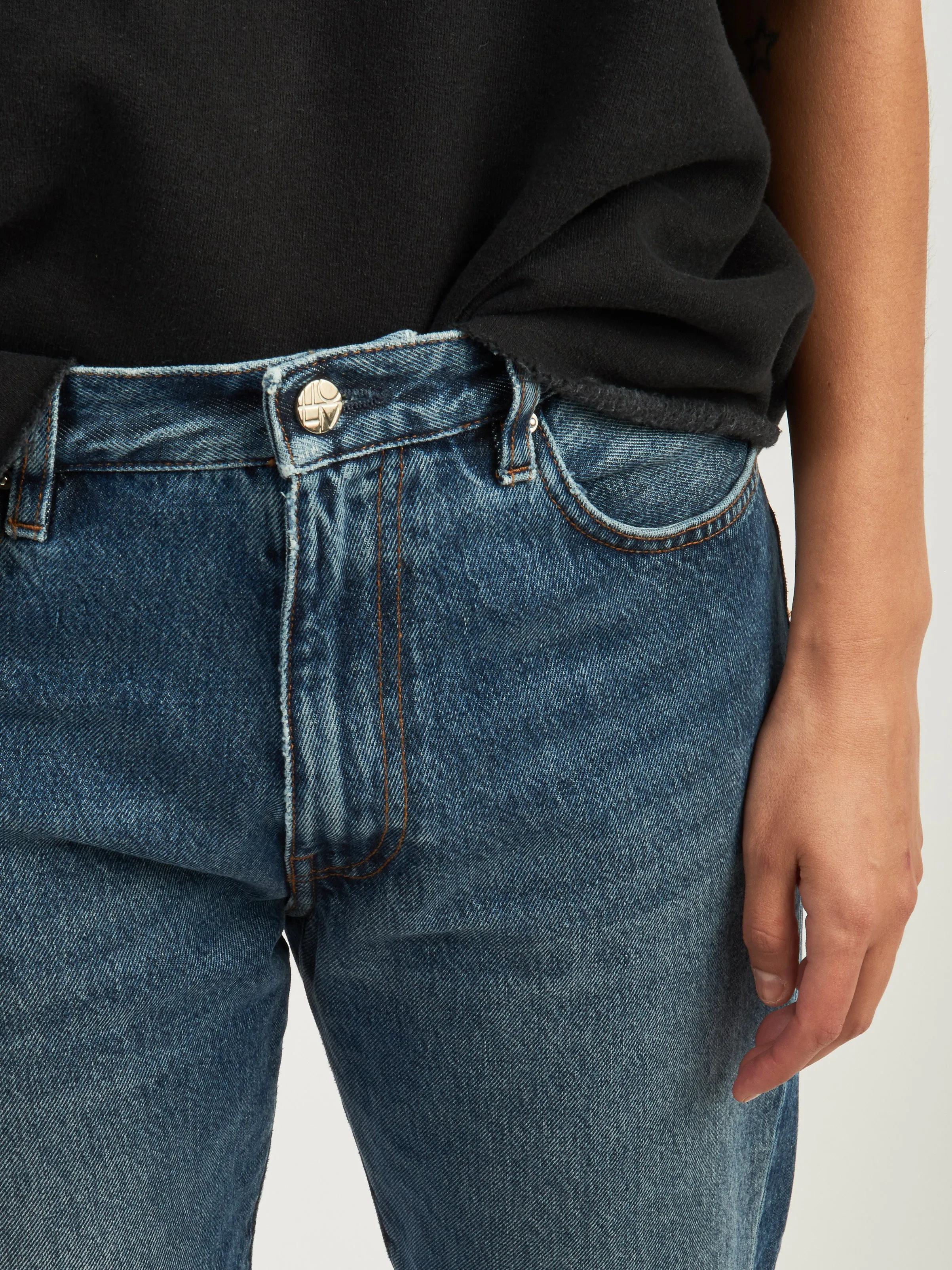 Washed Blue Twisted Seam Denim sold by Frances May Houseline product image thumbnail 3