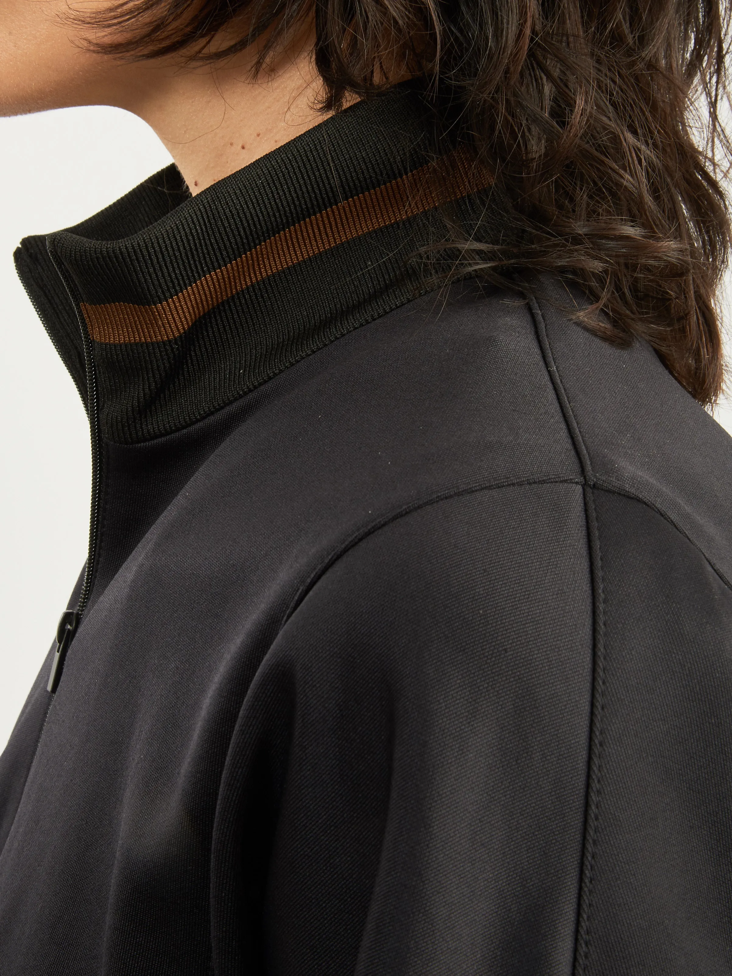 Black Active Knit Cropped Sweatshirt sold by Frances May Houseline product image thumbnail 3