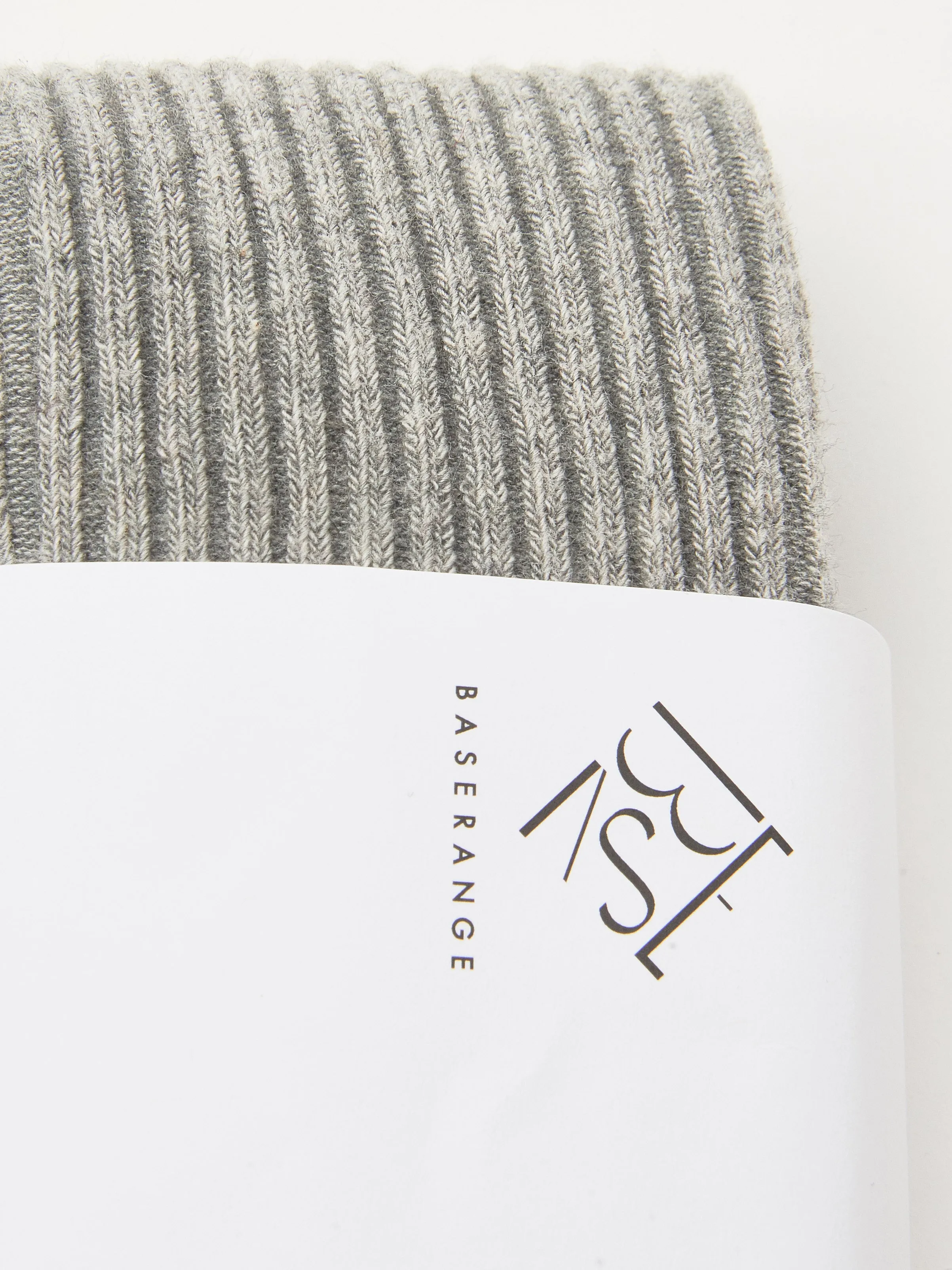 Grey Melange Overknee Socks sold by Frances May Houseline