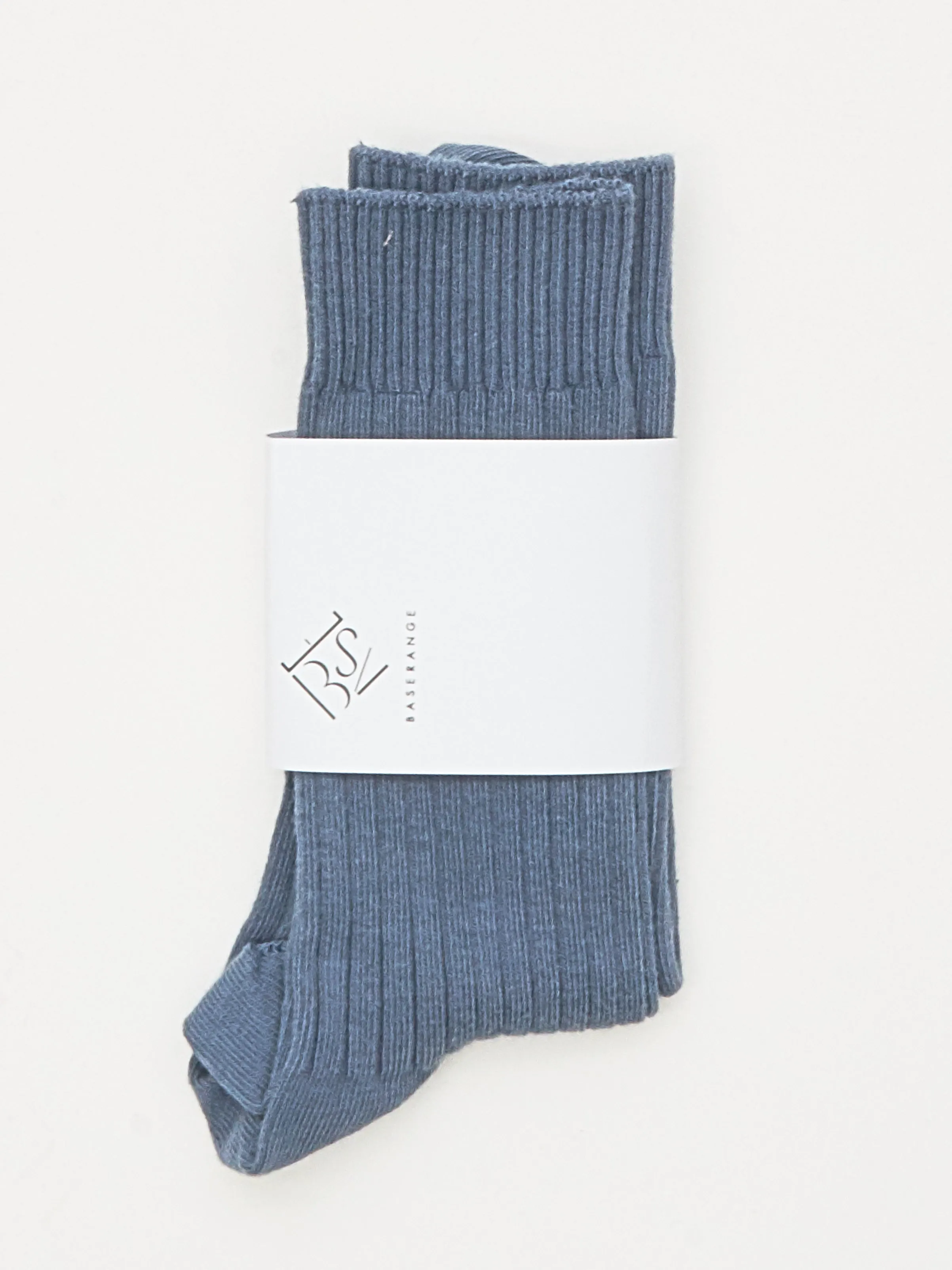 Fiba Blue Rib Overankle Socks sold by Frances May Houseline product image thumbnail 2