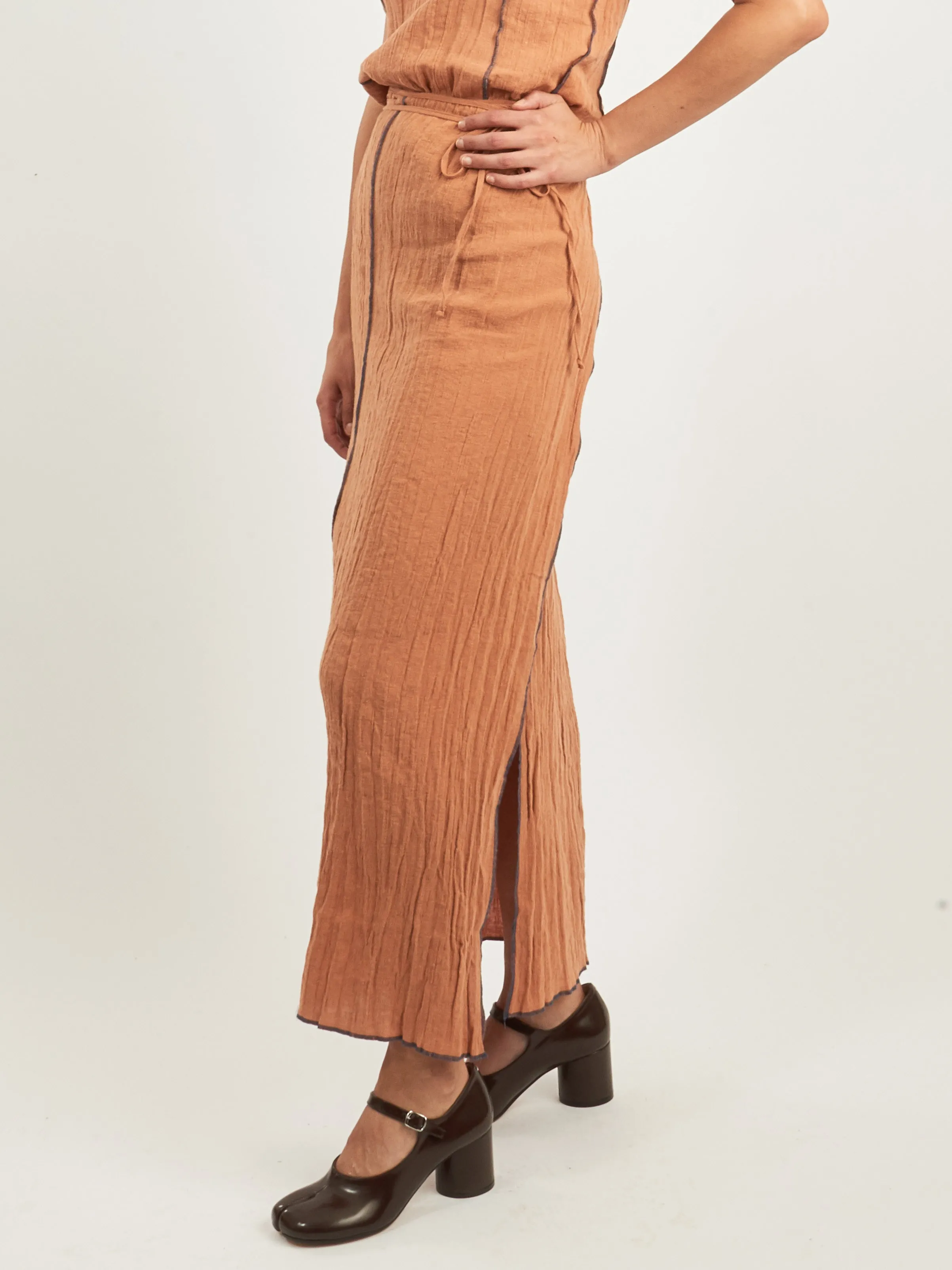 Brick Shok Wrap Skirt sold by Frances May Houseline product image thumbnail 2