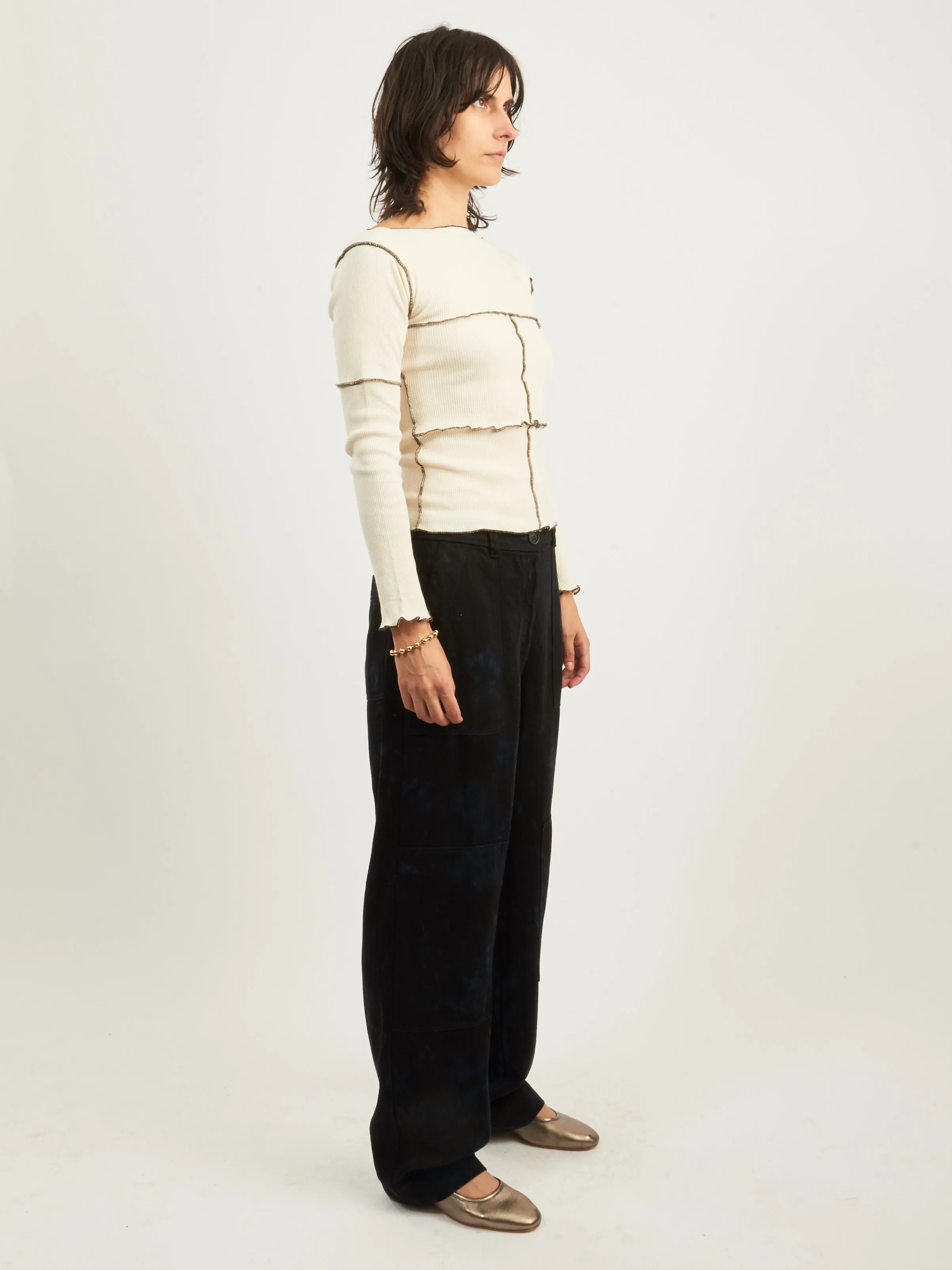 Undyed Cinder Longsleeve sold by Frances May Houseline product image thumbnail 5