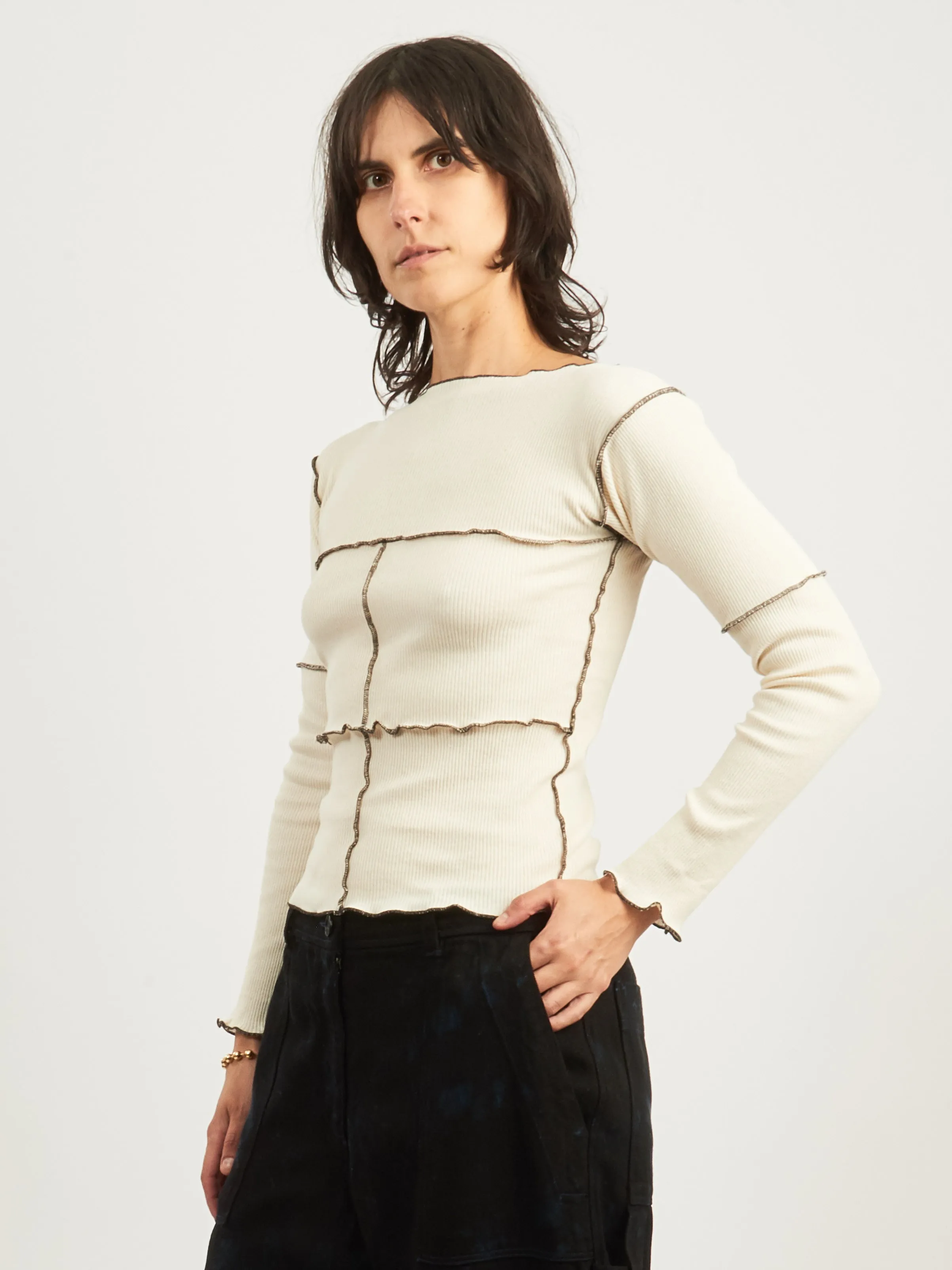 Undyed Cinder Longsleeve sold by Frances May Houseline product image thumbnail 2