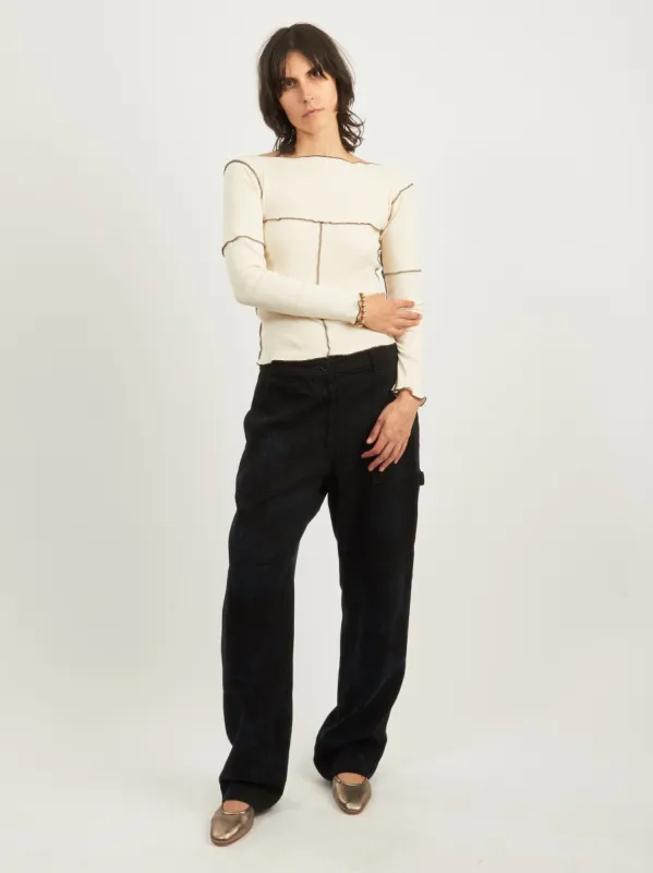 Undyed Cinder Longsleeve sold by Frances May Houseline