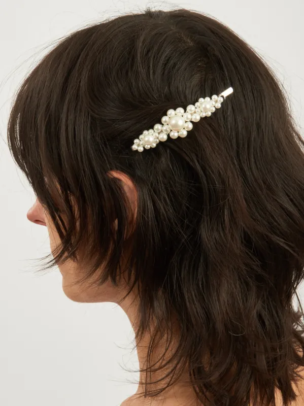Pearl Large Flower Hair Clip sold by Frances May Houseline