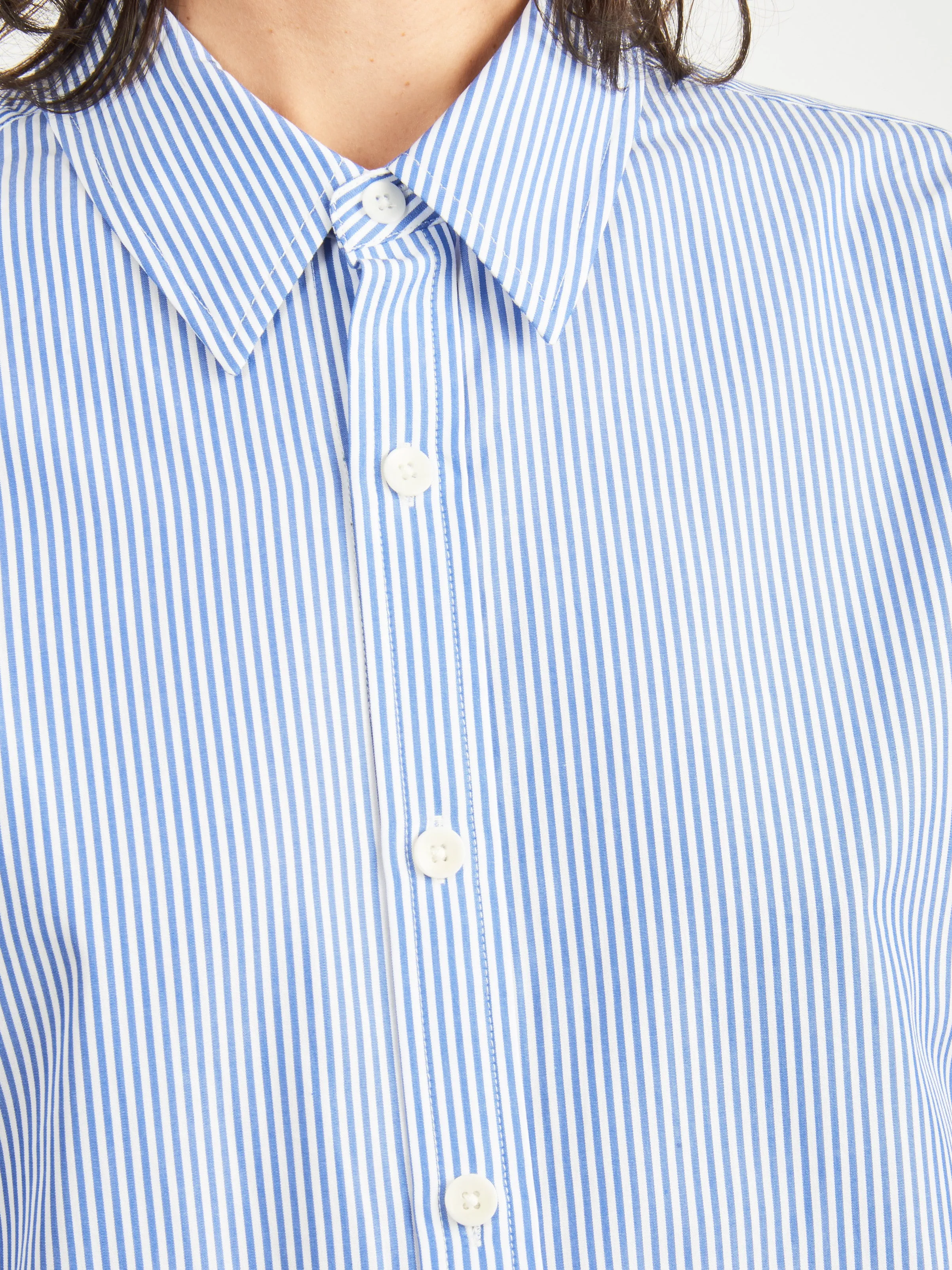 Blue/Multi Striped Charlie Men's Slim Shirt sold by Frances May Houseline product image thumbnail 3