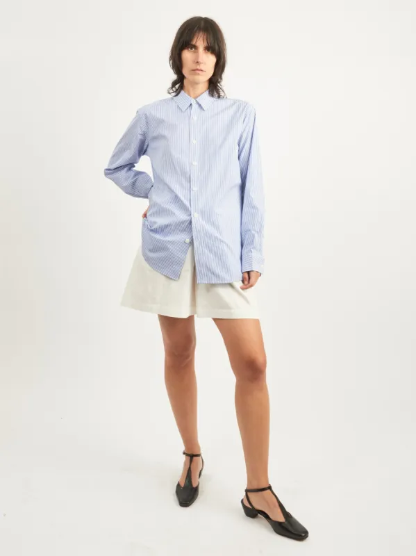 Blue/Multi Striped Charlie Men's Slim Shirt sold by Frances May Houseline