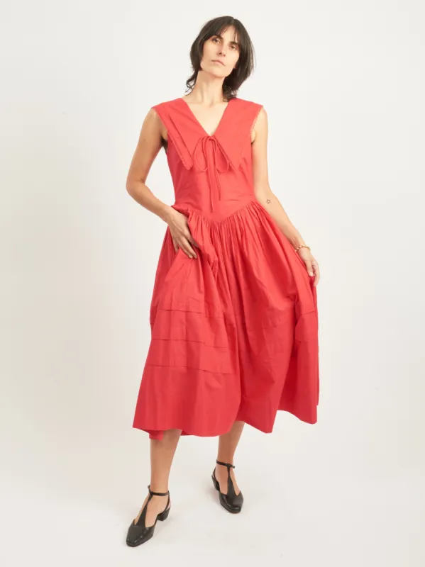 Red Opa Dress made by Sandy Liang