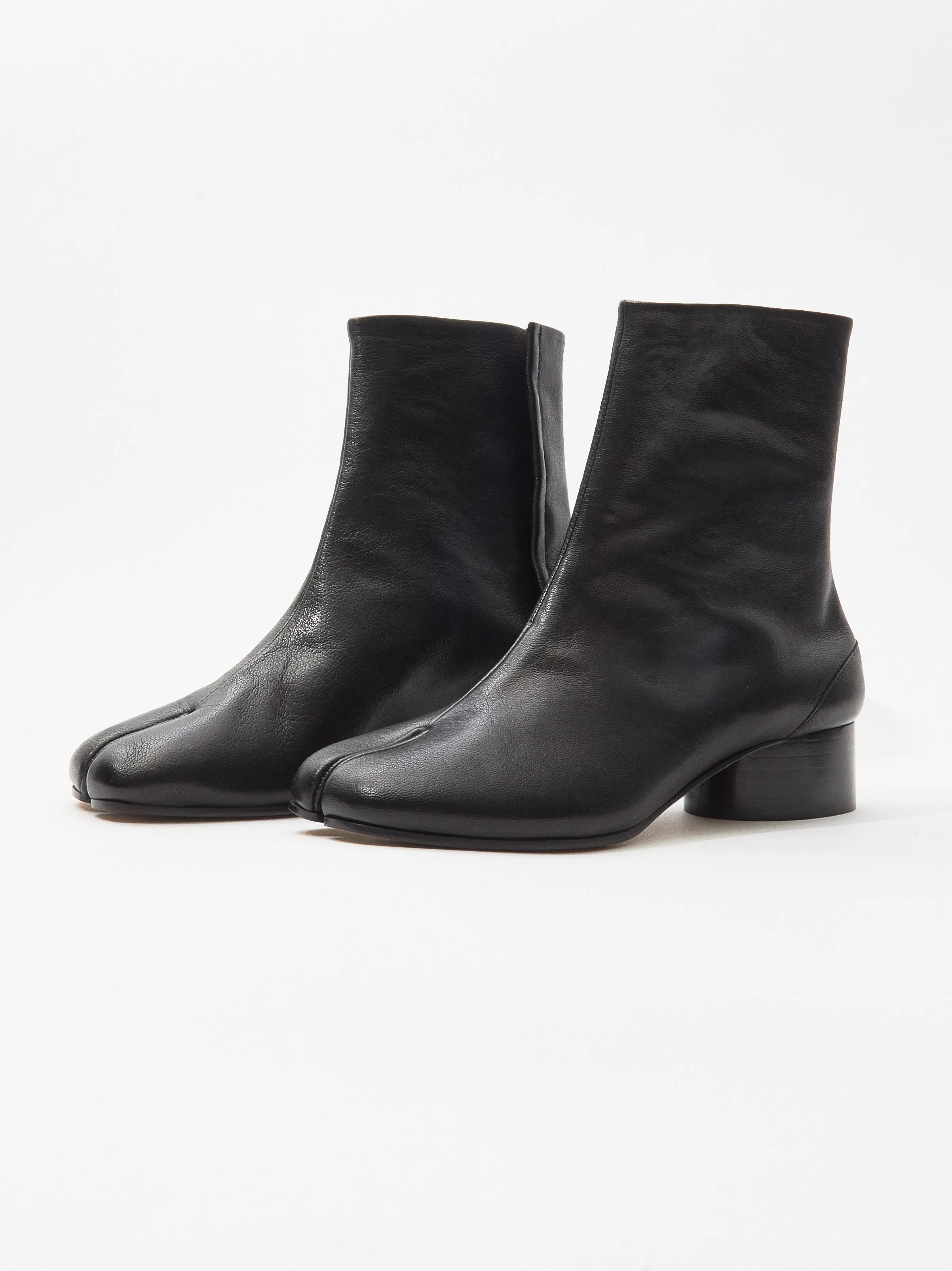 Black Low-Heel Tabi Boots sold by Frances May Houseline product image thumbnail 2