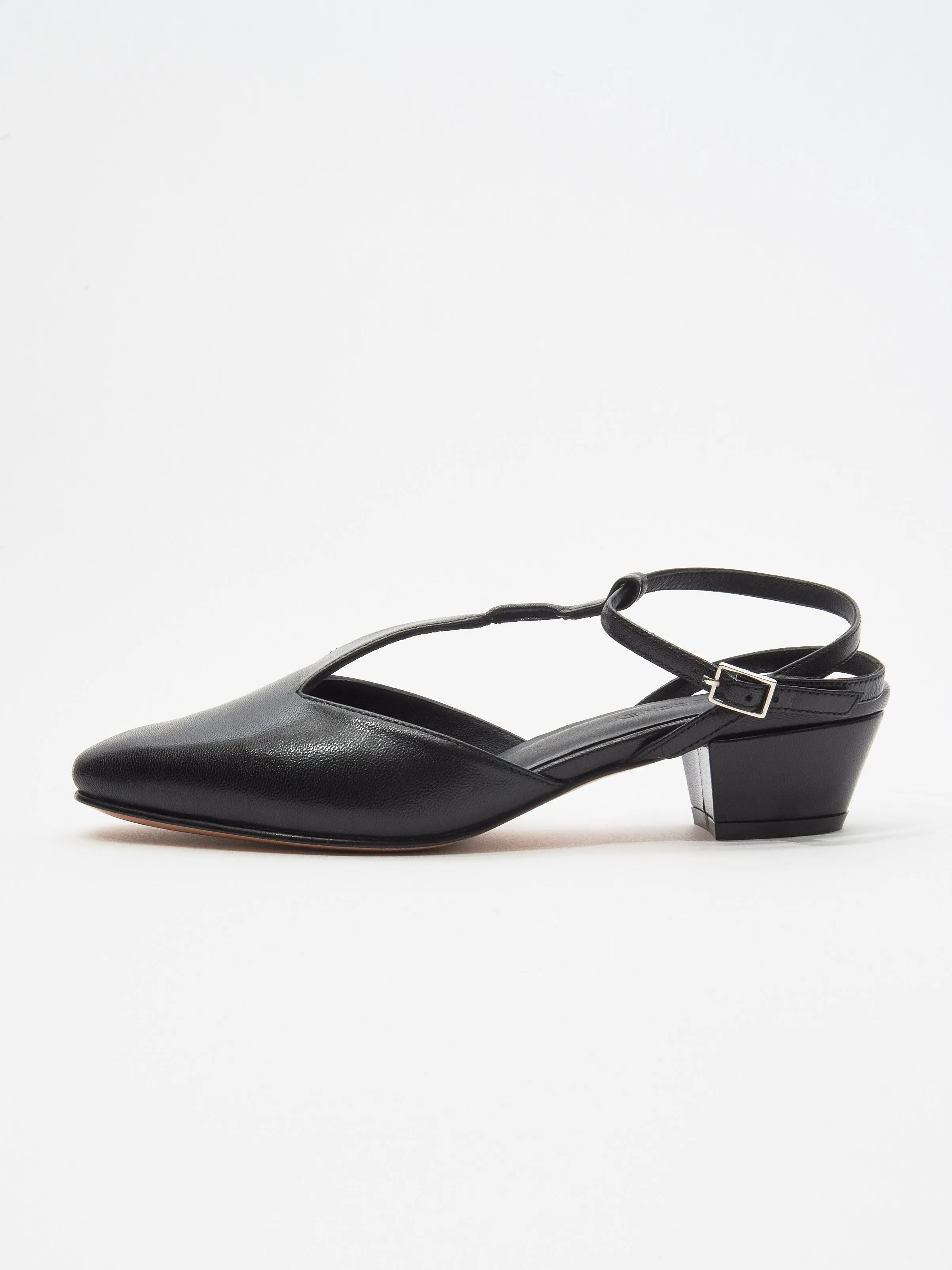 Black Shock Heel sold by Frances May Houseline