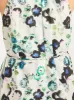 White Floral Halter Midi Dress sold by Frances May Houseline