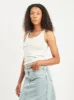 Pale Grey Melange Classic Rib Tank sold by Frances May Houseline