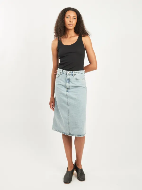 Black Classic Rib Tank sold by Frances May Houseline