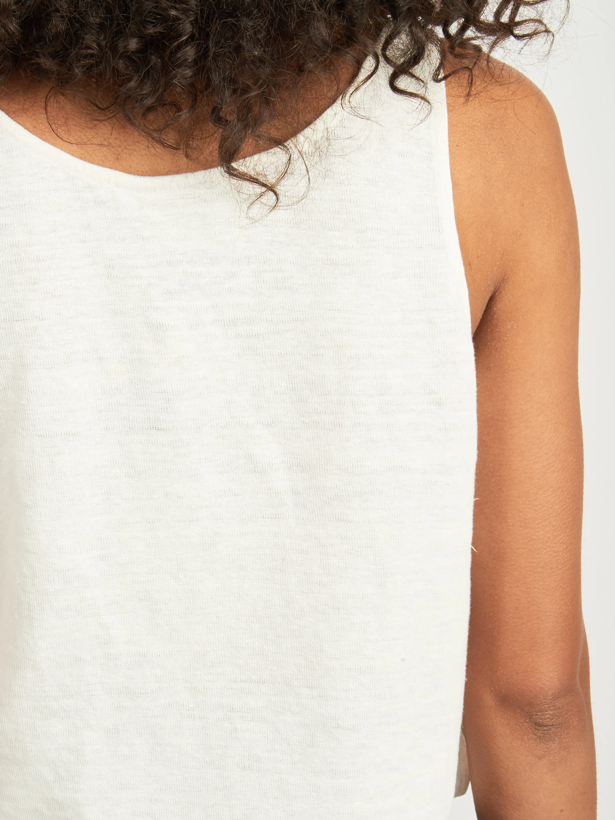 Washed White Sophie Tank sold by Frances May Houseline product image thumbnail 3