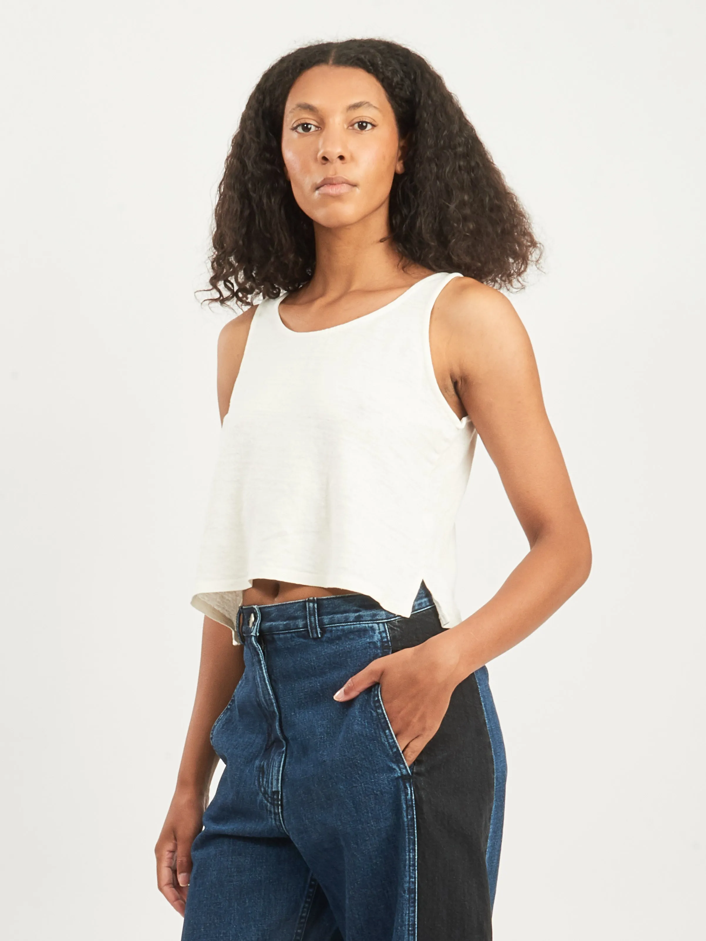 Washed White Sophie Tank sold by Frances May Houseline product image thumbnail 2