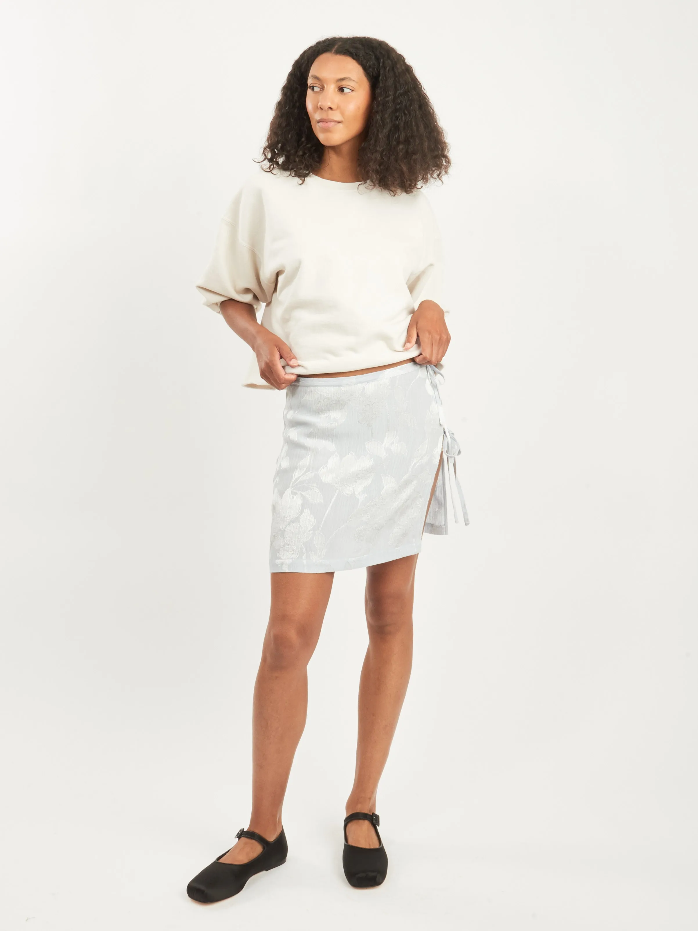 Silver Malix Skirt sold by Frances May Houseline