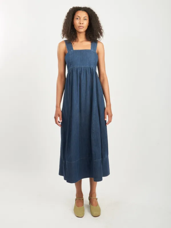 Light Weight Stone Wash Sculpted Dress made by Tibi