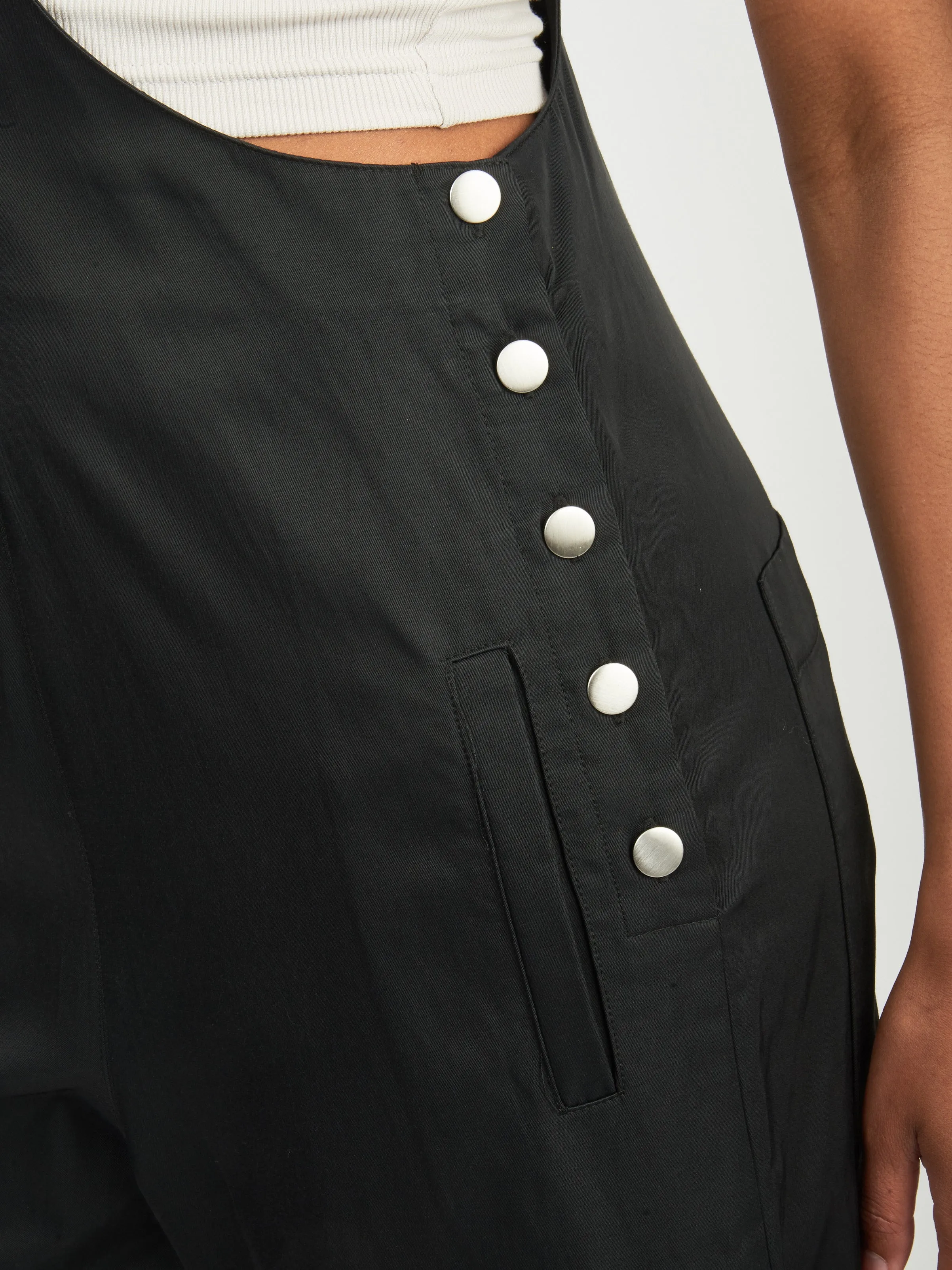 Black Drapey Suiting Jumpsuit sold by Frances May Houseline product image thumbnail 4