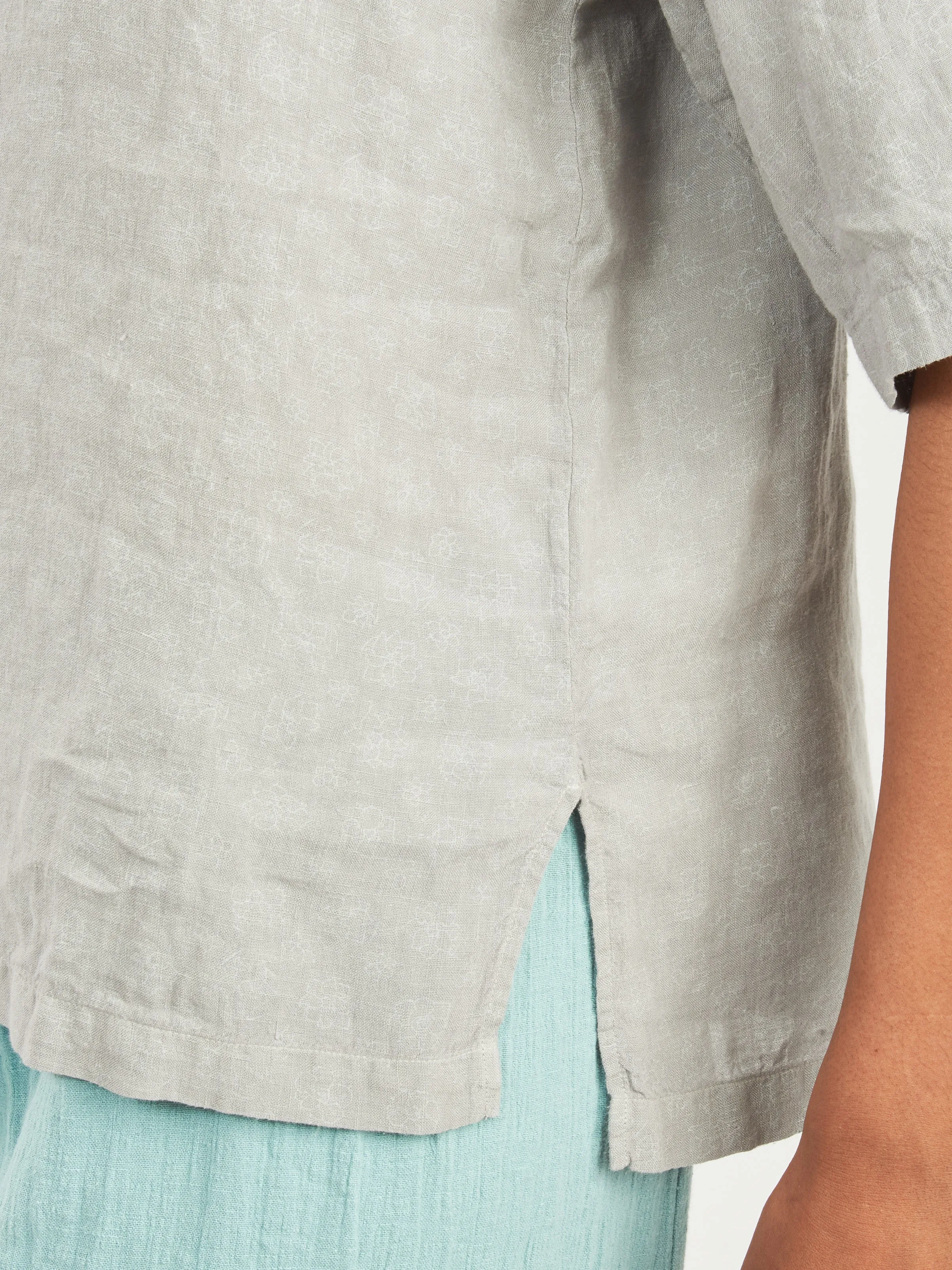 Ash Violet Jade Old Floral-Patterned Linen S/S Pullover sold by Frances May Houseline product image thumbnail 3