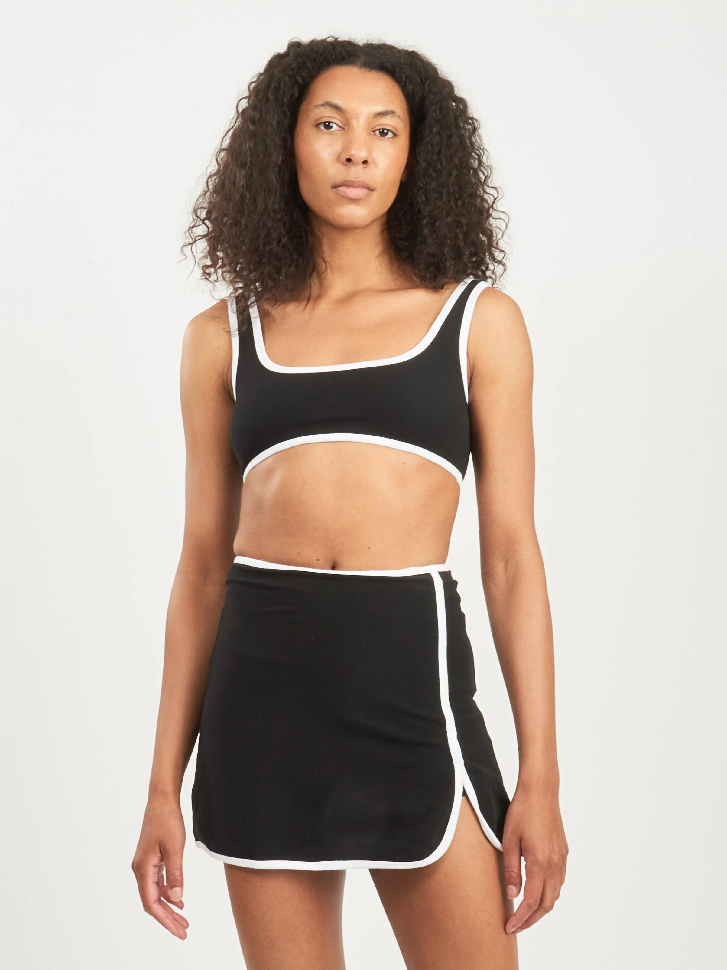 Black/White Jess Contrast Bralette sold by Frances May Houseline product image thumbnail 2