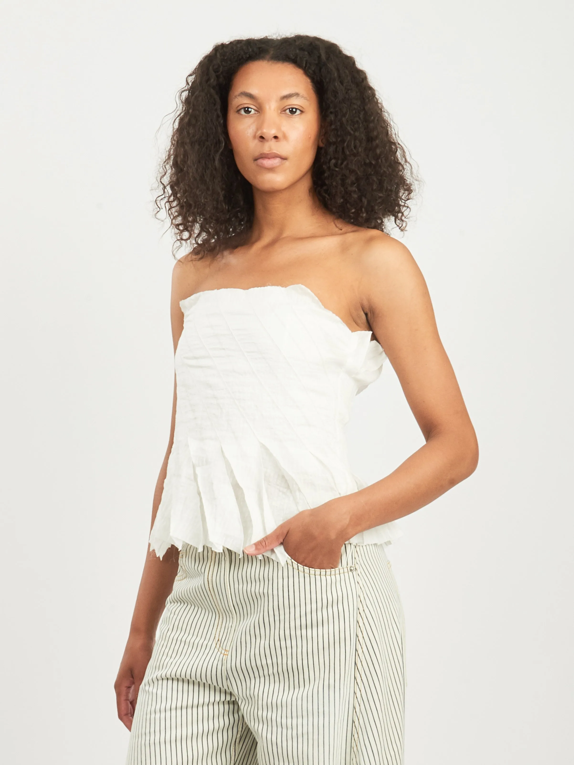 White Penny Top sold by Frances May Houseline product image thumbnail 2